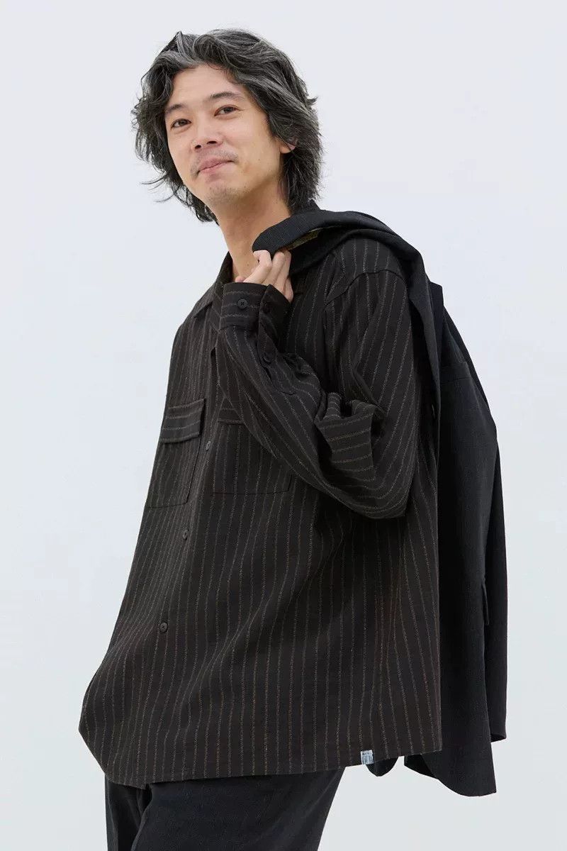 Visvim visvim keesey long sleeve striped shirt Size US L / EU 52-54 / 3 - 8 Thumbnail