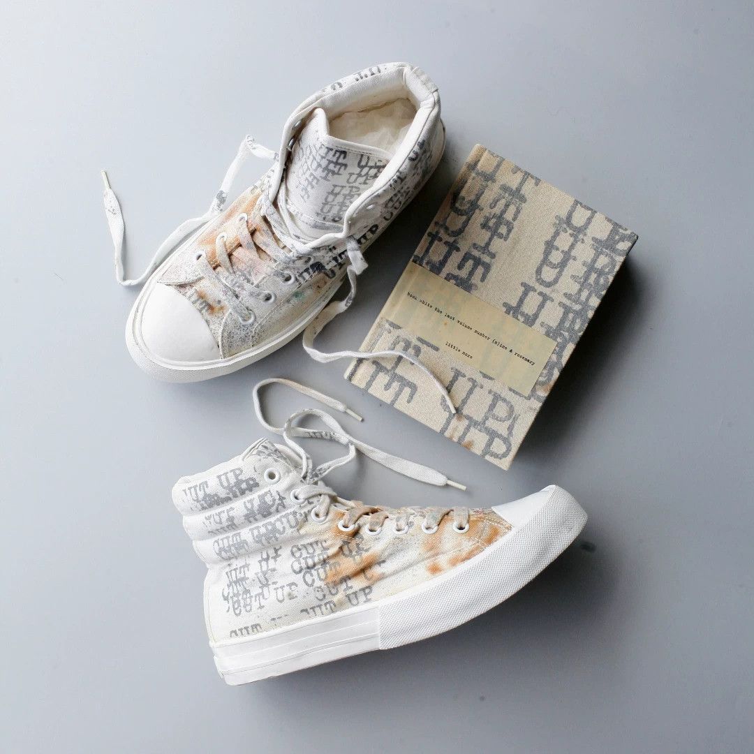 Number (N)ine Number Nine "CUT UP" High-Top Sneakers Size US 8 / EU 41 - 9 Thumbnail
