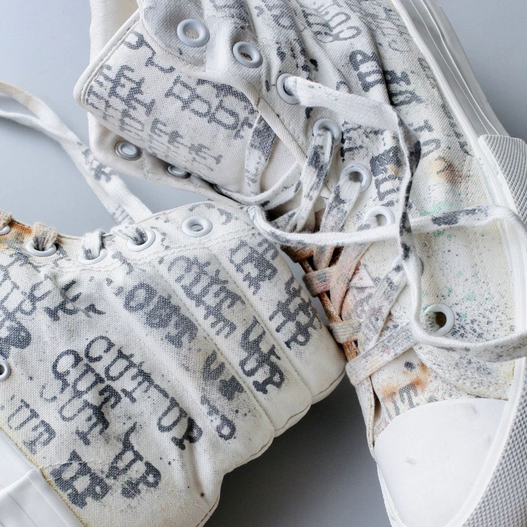Number (N)ine Number Nine "CUT UP" High-Top Sneakers Size US 8 / EU 41 - 2 Thumbnail