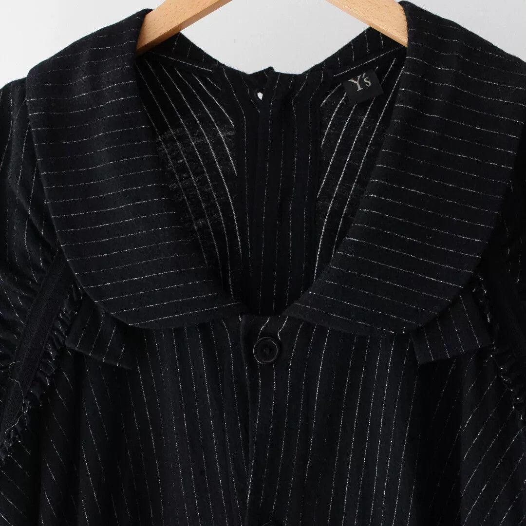 Y's black wool dress with puff sleeves Size S / US 4 / IT 40 - 3 Thumbnail