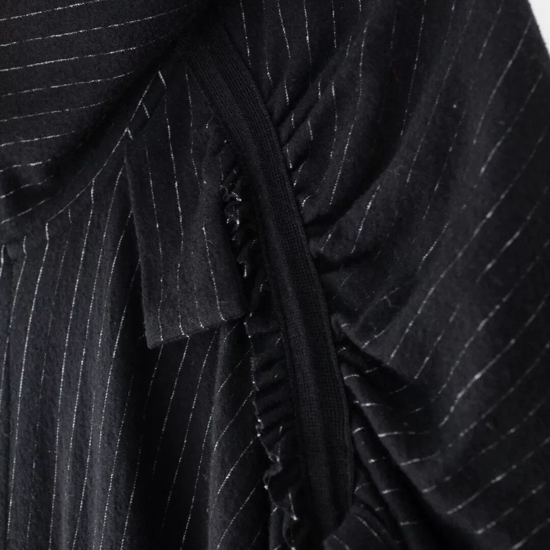 Y's black wool dress with puff sleeves Size S / US 4 / IT 40 - 6 Thumbnail