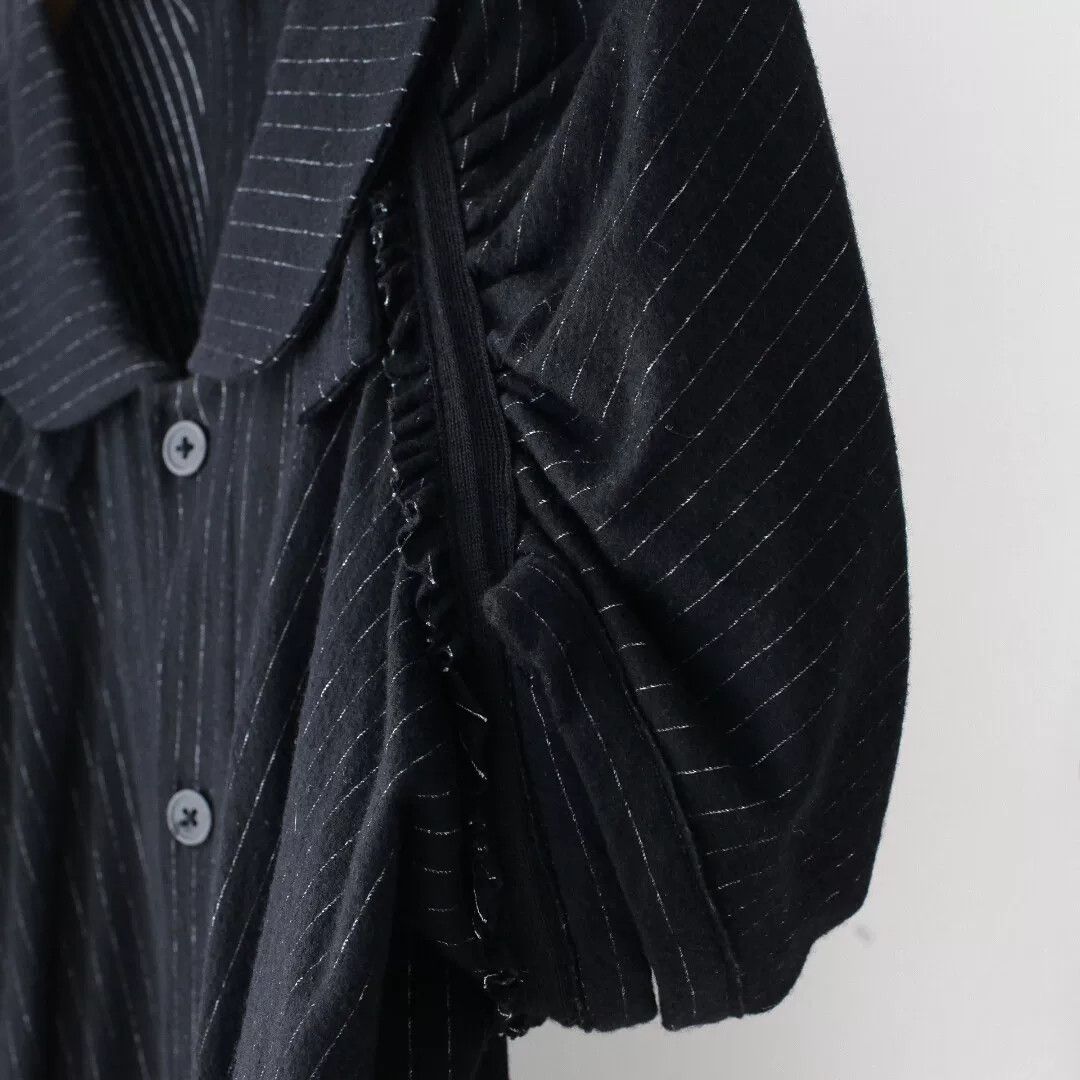 Y's black wool dress with puff sleeves Size S / US 4 / IT 40 - 4 Thumbnail
