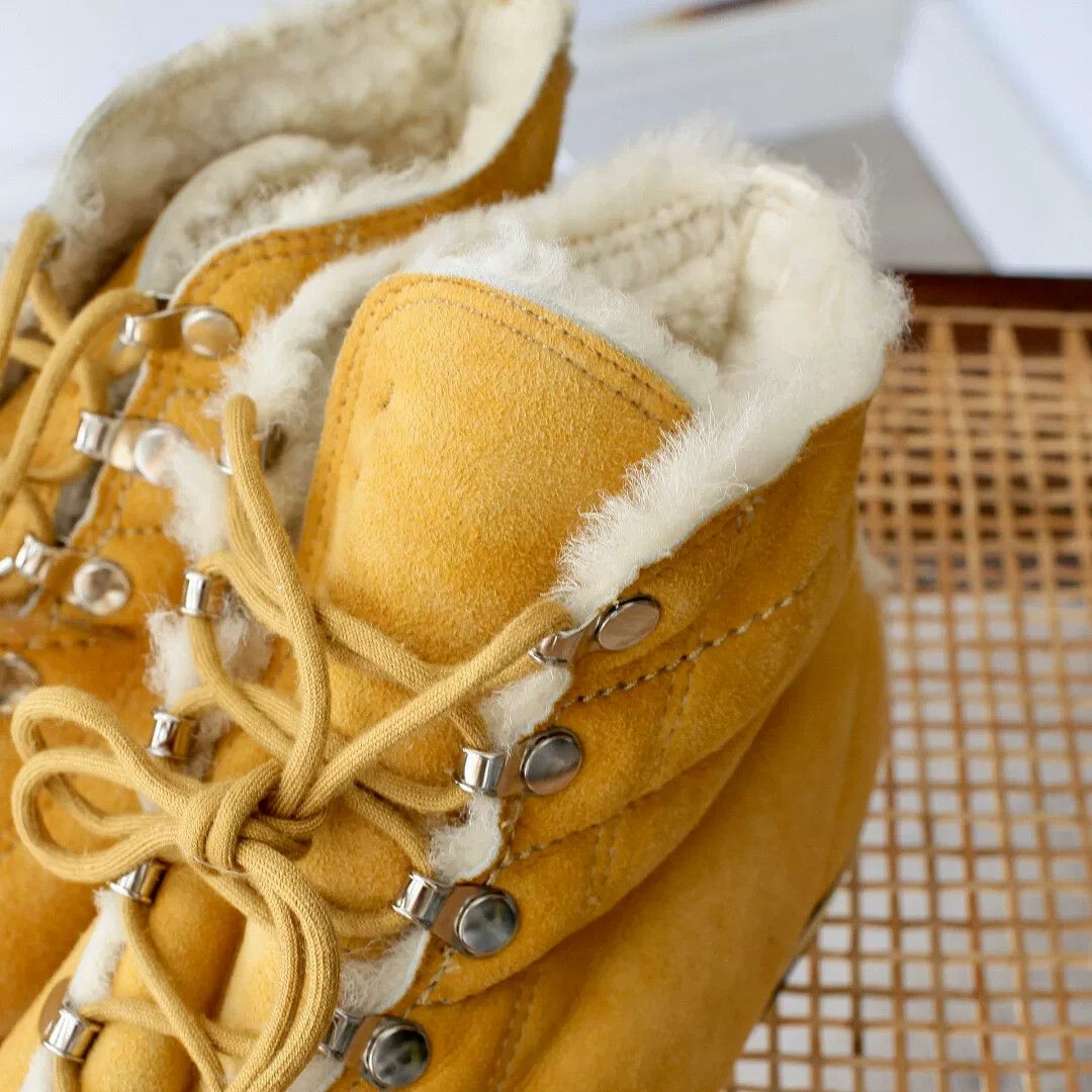 Number (N)ine high-top suede shearling sneakers Size US 10 / EU 43 - 4 Thumbnail