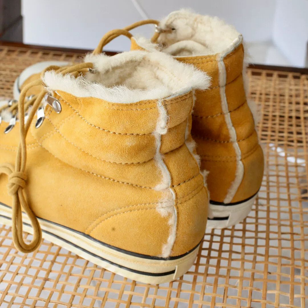Number (N)ine high-top suede shearling sneakers Size US 10 / EU 43 - 7 Thumbnail