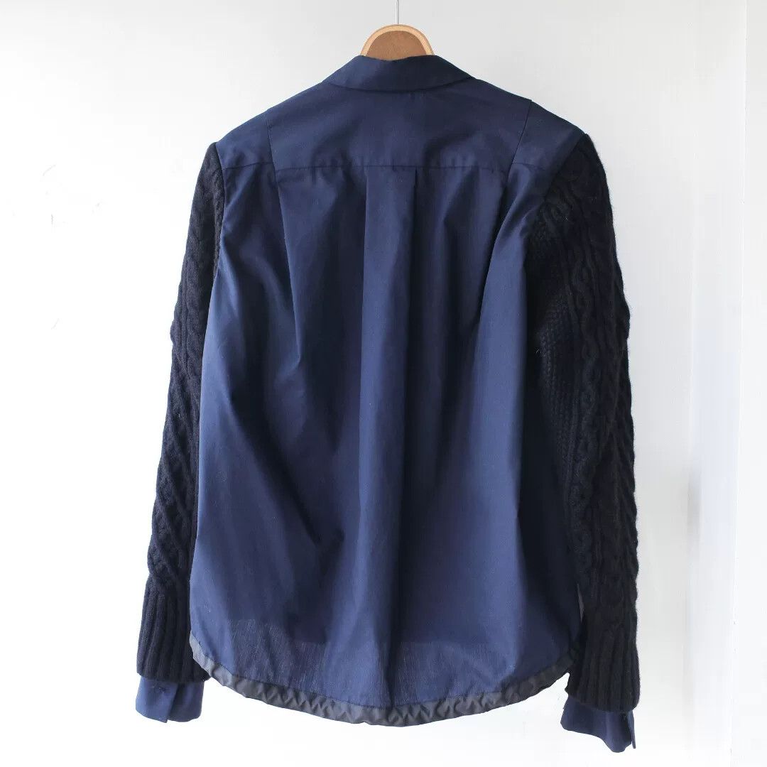 Sacai sacai knit patchwork button-up shirt Size US S / EU 44-46 / 1 - 9 Thumbnail