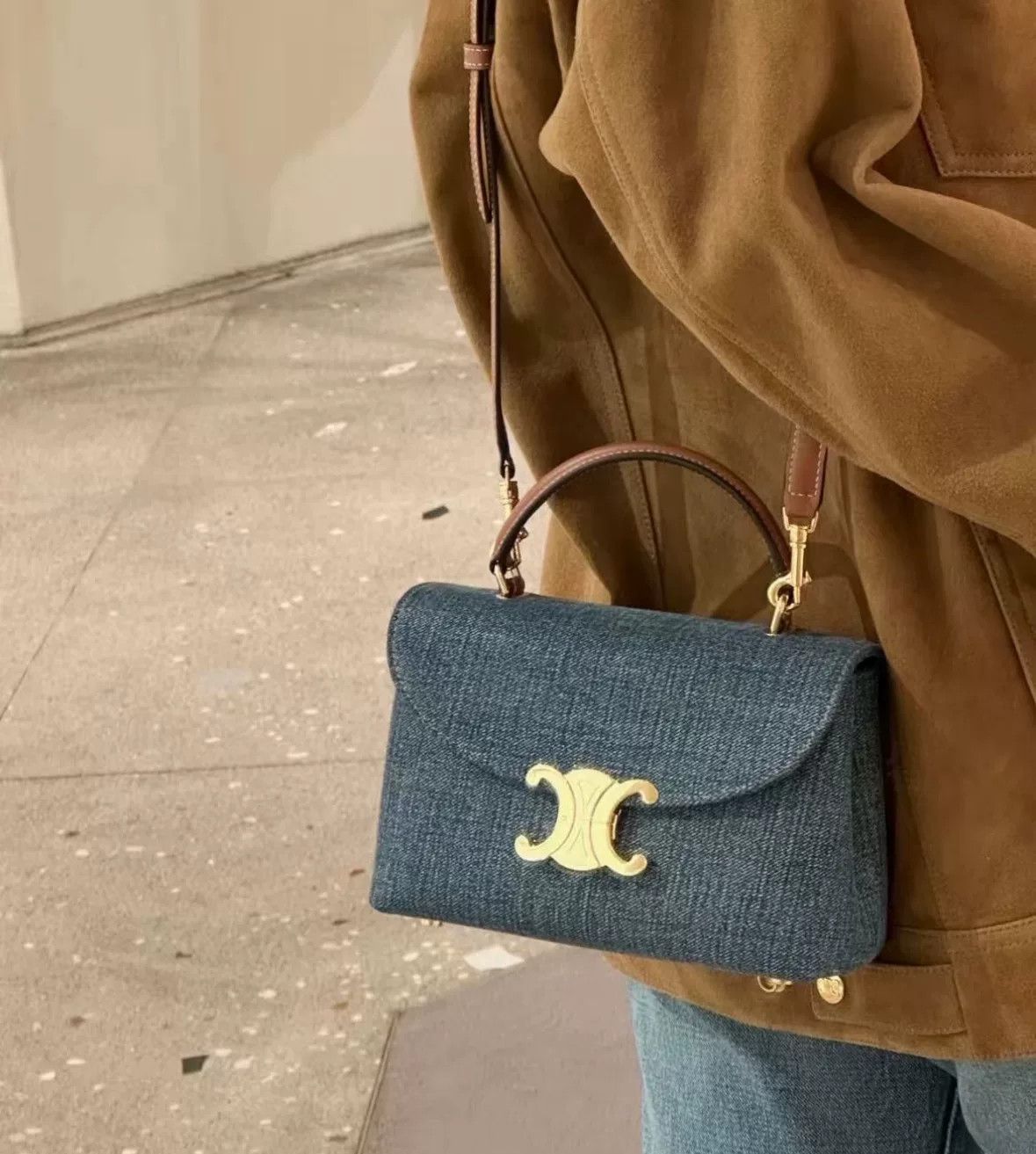 Celine celine teen nino denim shoulder bag Size ONE SIZE - 8 Thumbnail