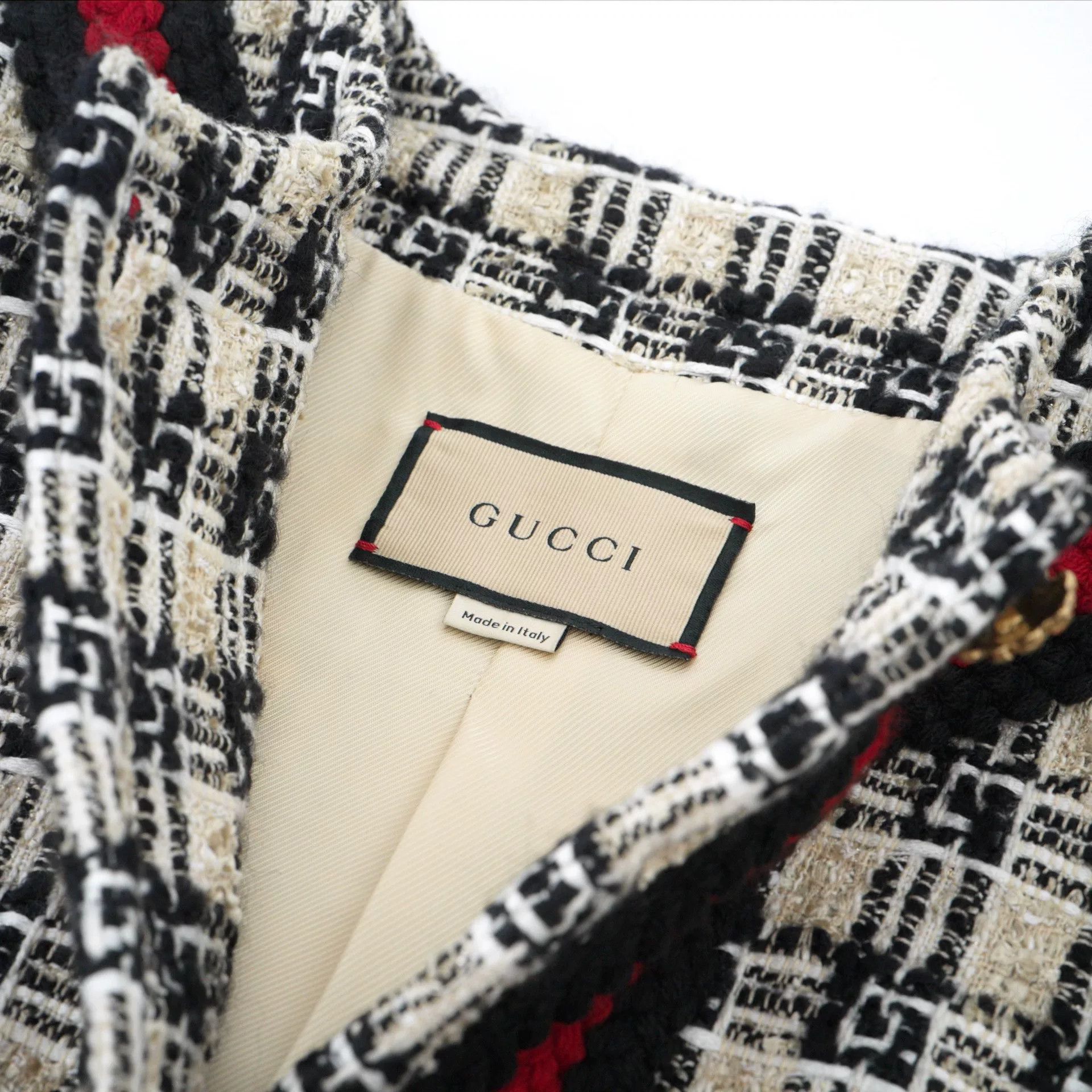 Gucci gucci multicolor tweed jacket for women Size L / US 10 / IT 46 - 4 Thumbnail