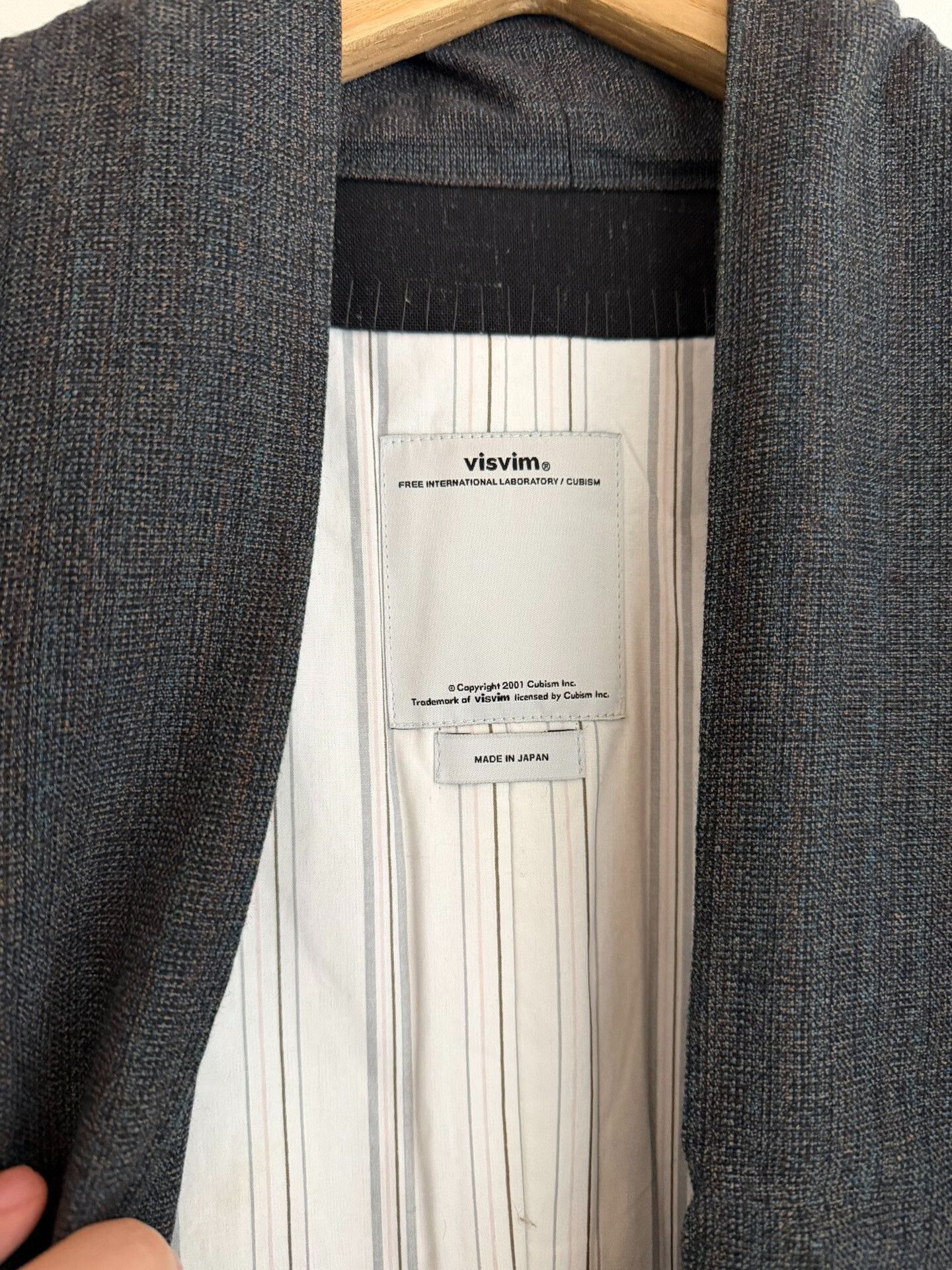 Visvim visvim dotera coat wool stripe outerwear Size US M / EU 48-50 / 2 - 2 Thumbnail