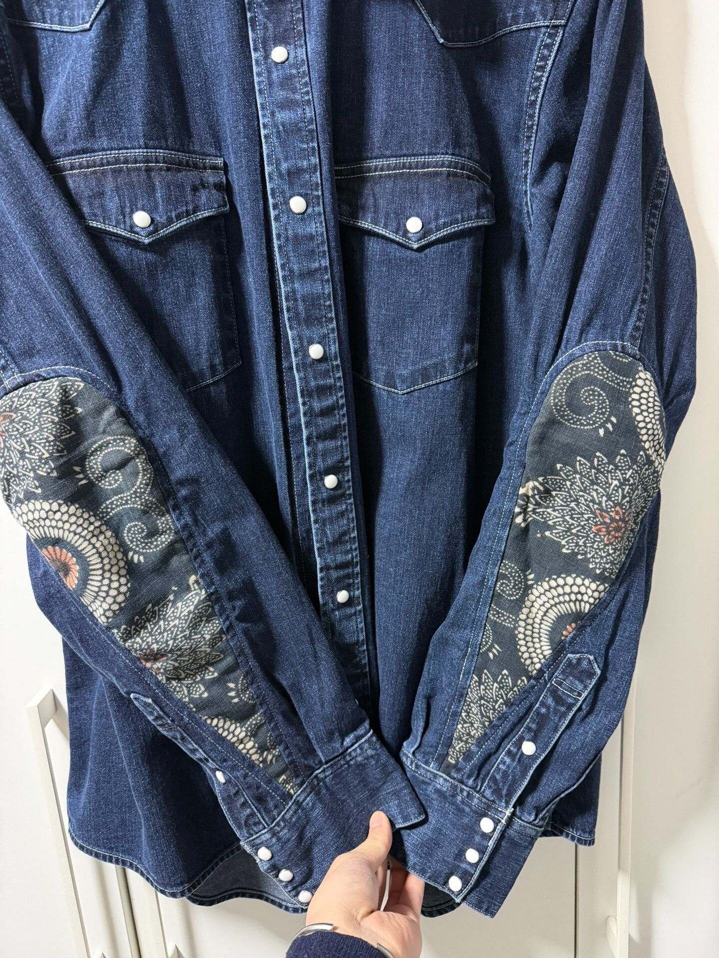 Visvim visvim albacore shirt denim with unique details Size US M / EU 48-50 / 2 - 2 Thumbnail