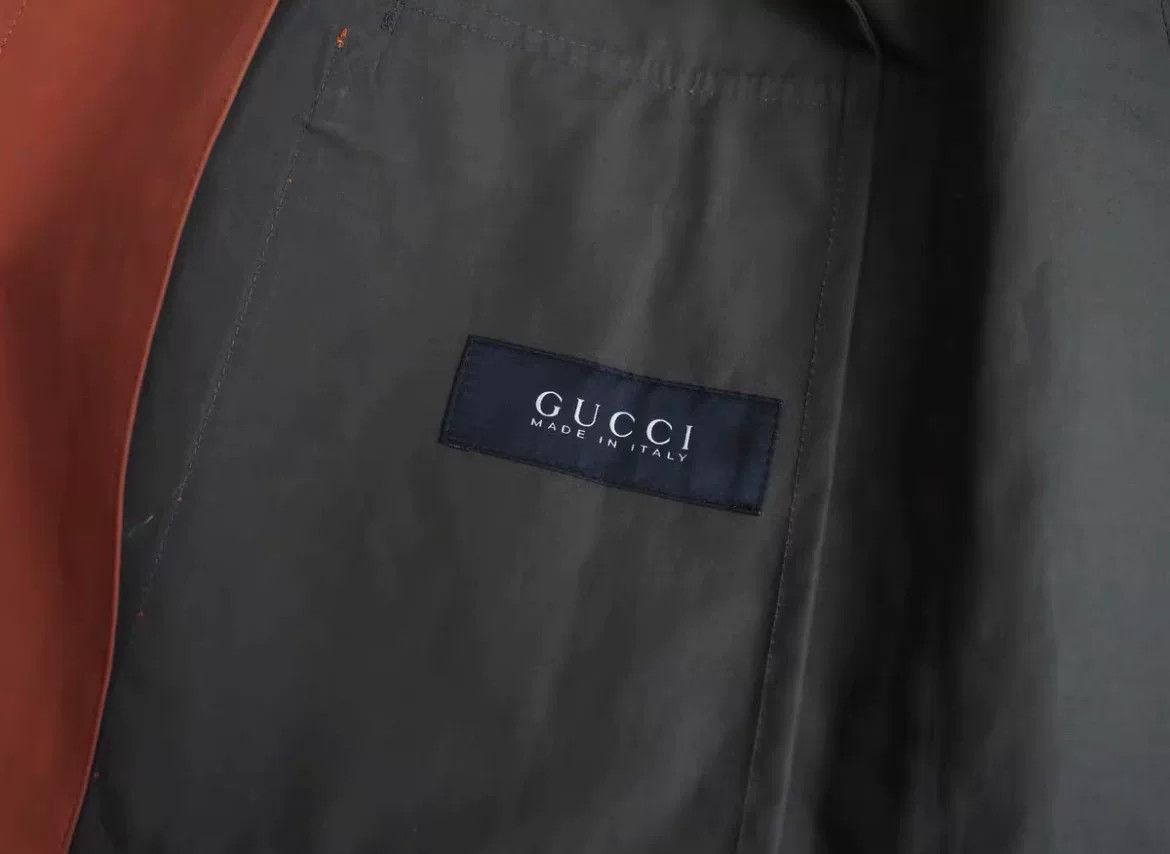 Gucci rare old gucci orange cotton blazer Size US L / EU 52-54 / 3 - 8 Thumbnail