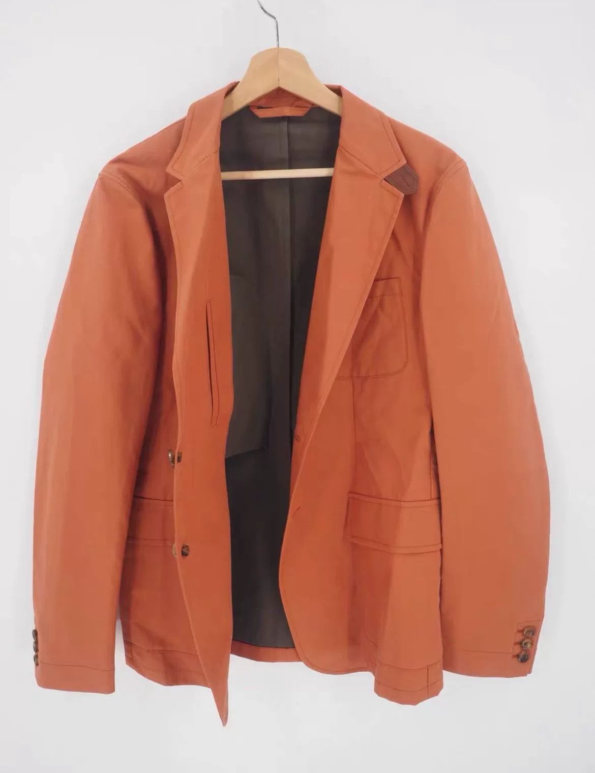 Gucci rare old gucci orange cotton blazer Size US L / EU 52-54 / 3 - 6 Thumbnail