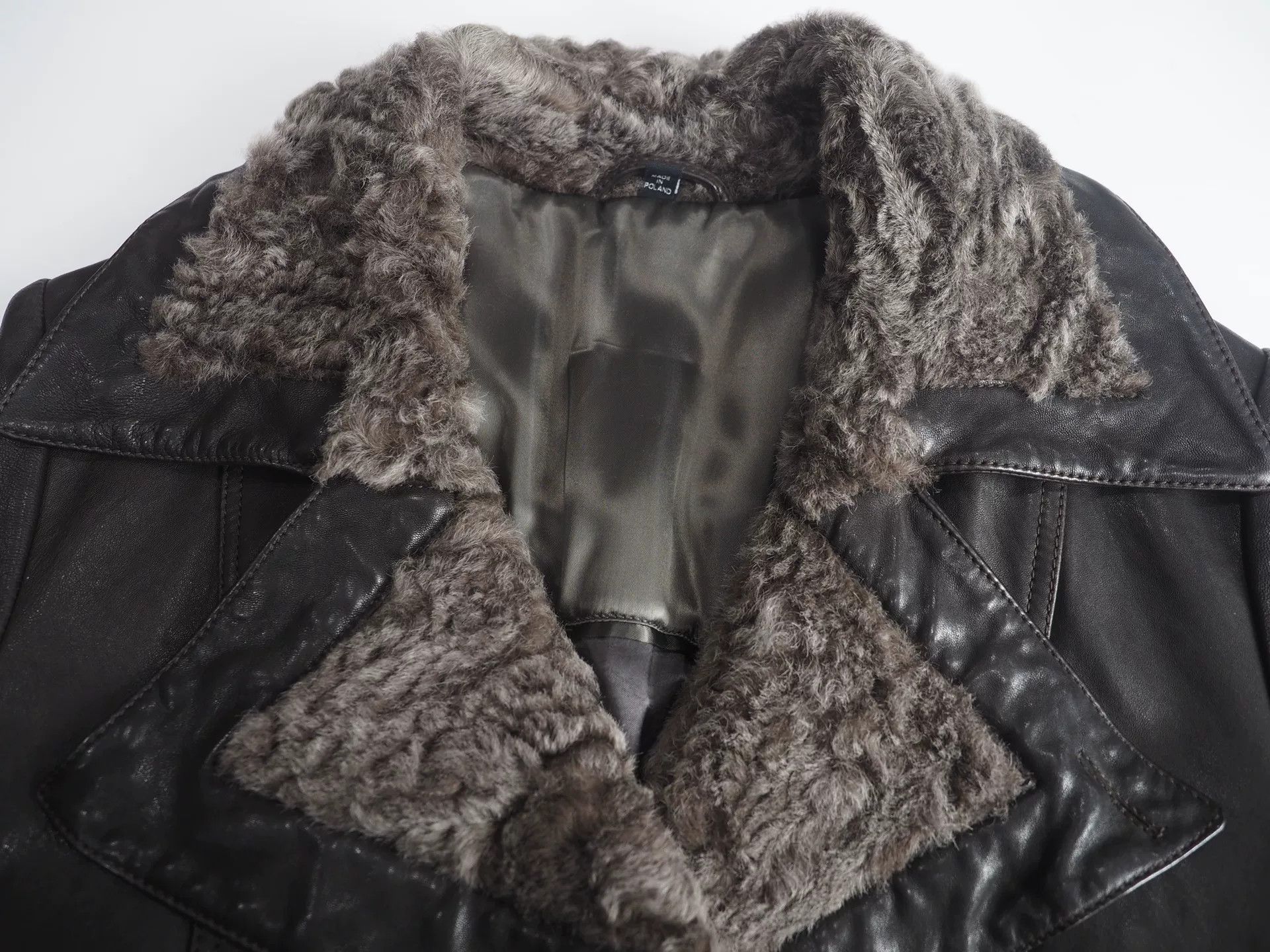 Giorgio Armani Giorgio Armani Brown Lambskin Double-Breasted Coat Size US M / EU 48-50 / 2 - 5 Thumbnail