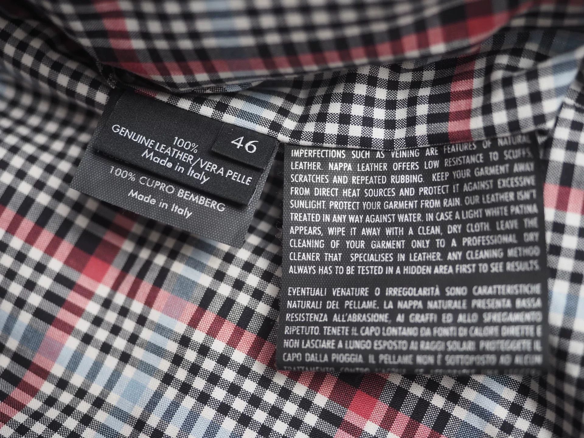 Gucci gucci double-breasted leather jacket in burgundy Size US L / EU 52-54 / 3 - 9 Thumbnail