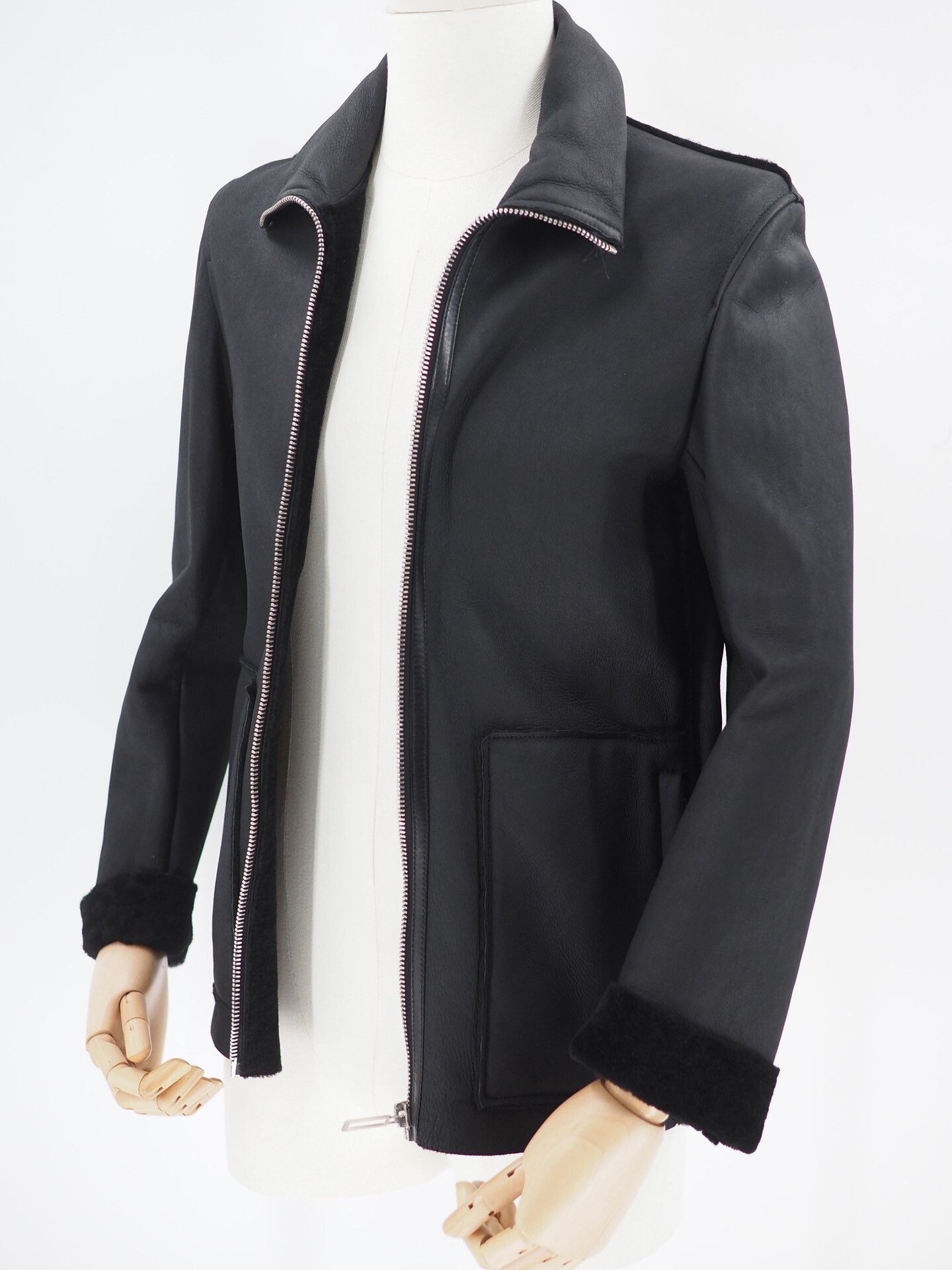 Dior Dior Black Lamb Skin Shearling Jacket Size 46 Size US L / EU 52-54 / 3 - 2 Thumbnail
