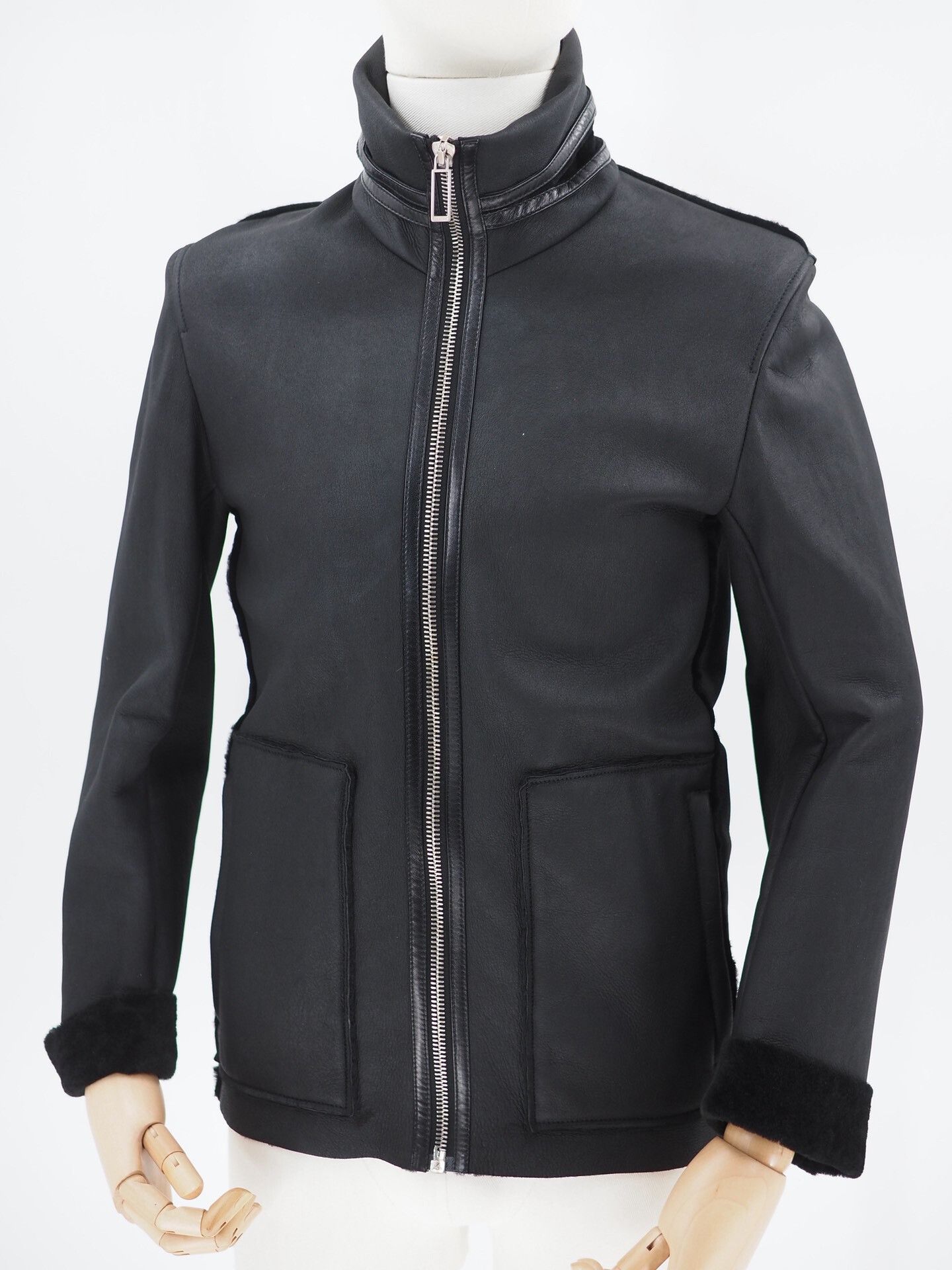 Dior Dior Black Lamb Skin Shearling Jacket Size 46 Size US L / EU 52-54 / 3 - 4 Thumbnail