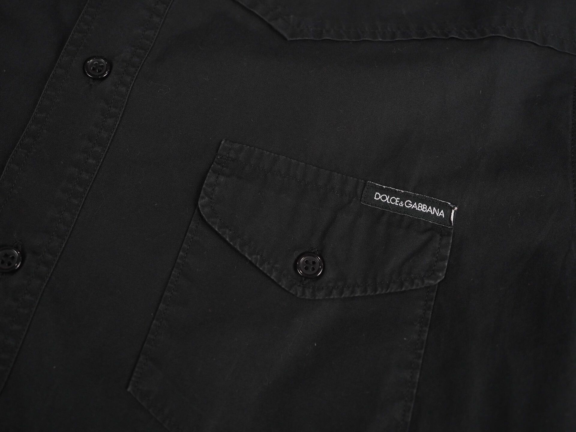 Dolce & Gabbana black cotton work shirt from Dolce & Gabbana Size US M / EU 48-50 / 2 - 4 Thumbnail