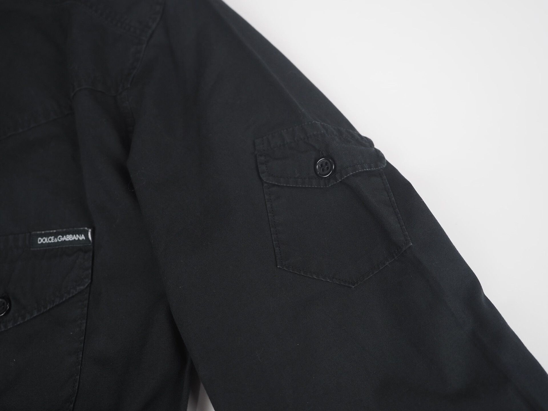 Dolce & Gabbana black cotton work shirt from Dolce & Gabbana Size US M / EU 48-50 / 2 - 5 Thumbnail
