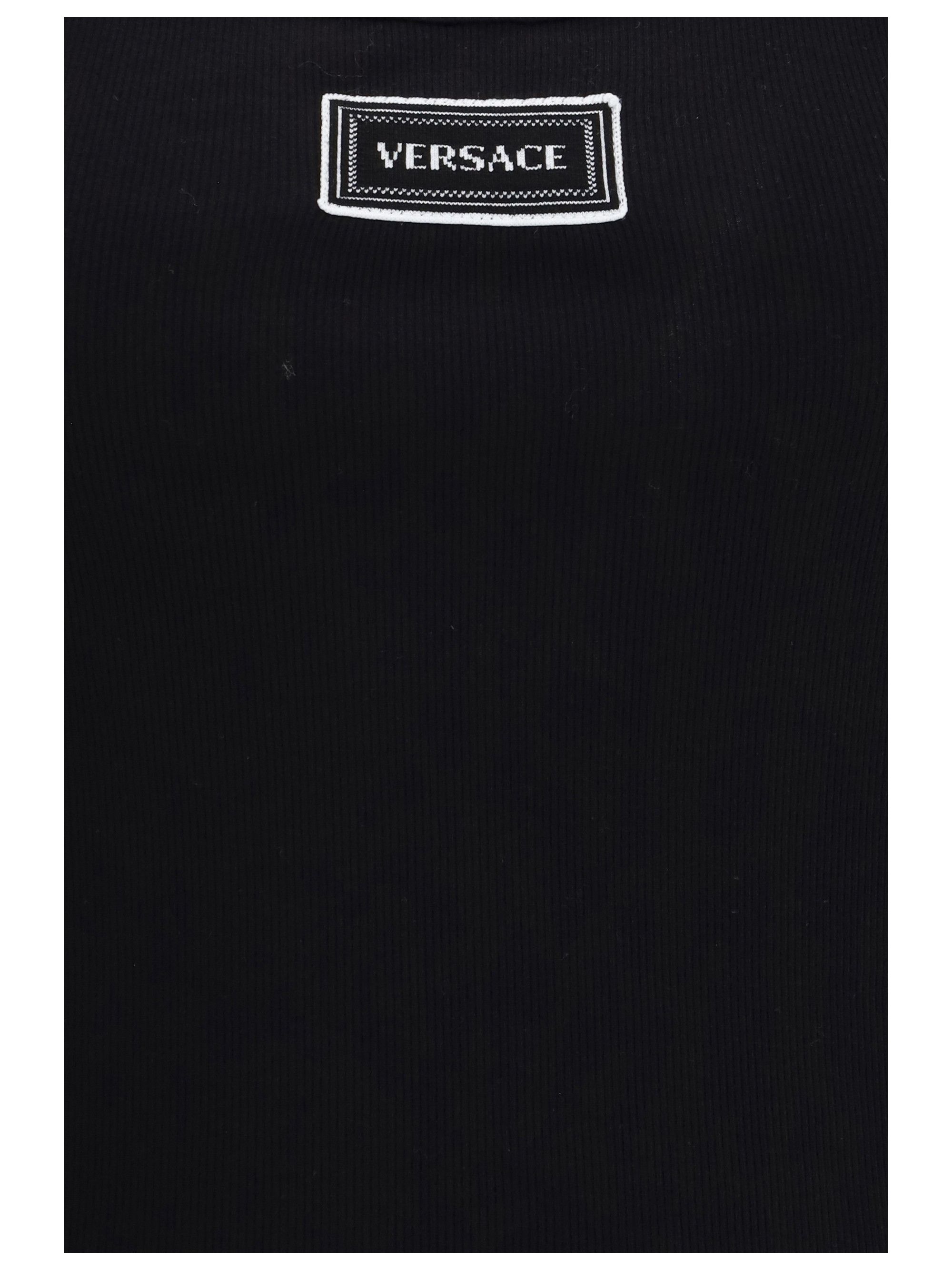 Versace Tank Top in cotton rib stretch Size M / US 6-8 / IT 42-44 - 3 Thumbnail