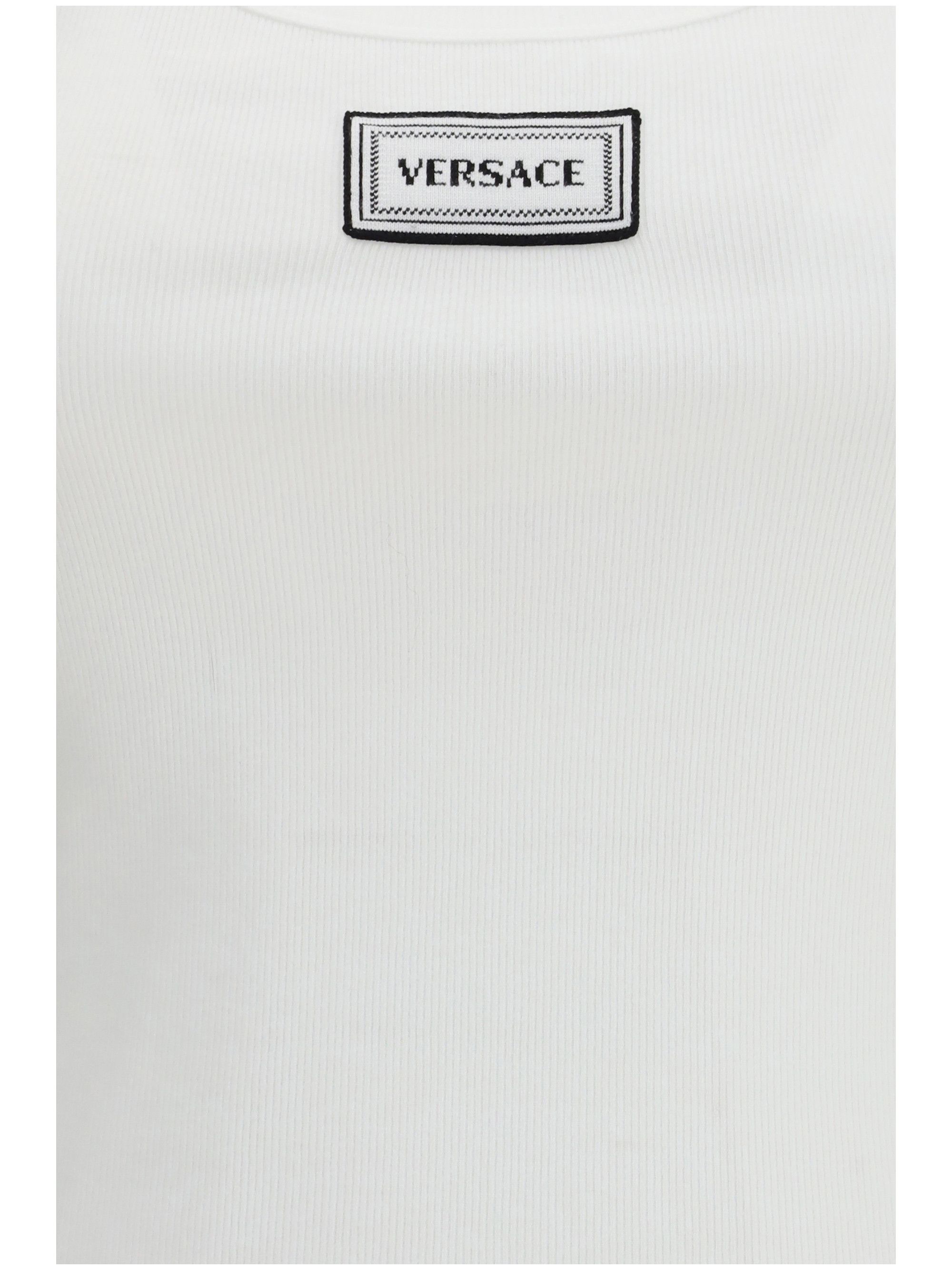Versace Tank Top in cotton rib stretch Size M / US 6-8 / IT 42-44 - 3 Thumbnail