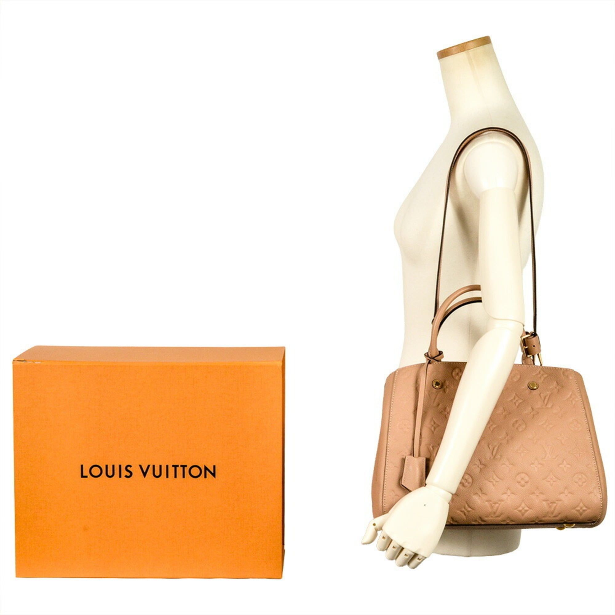 Louis Vuitton Louis Vuitton Montaigne MM Handbag Monogram Empreinte M41152 Dune Women's Size ONE SIZE - 10 Thumbnail