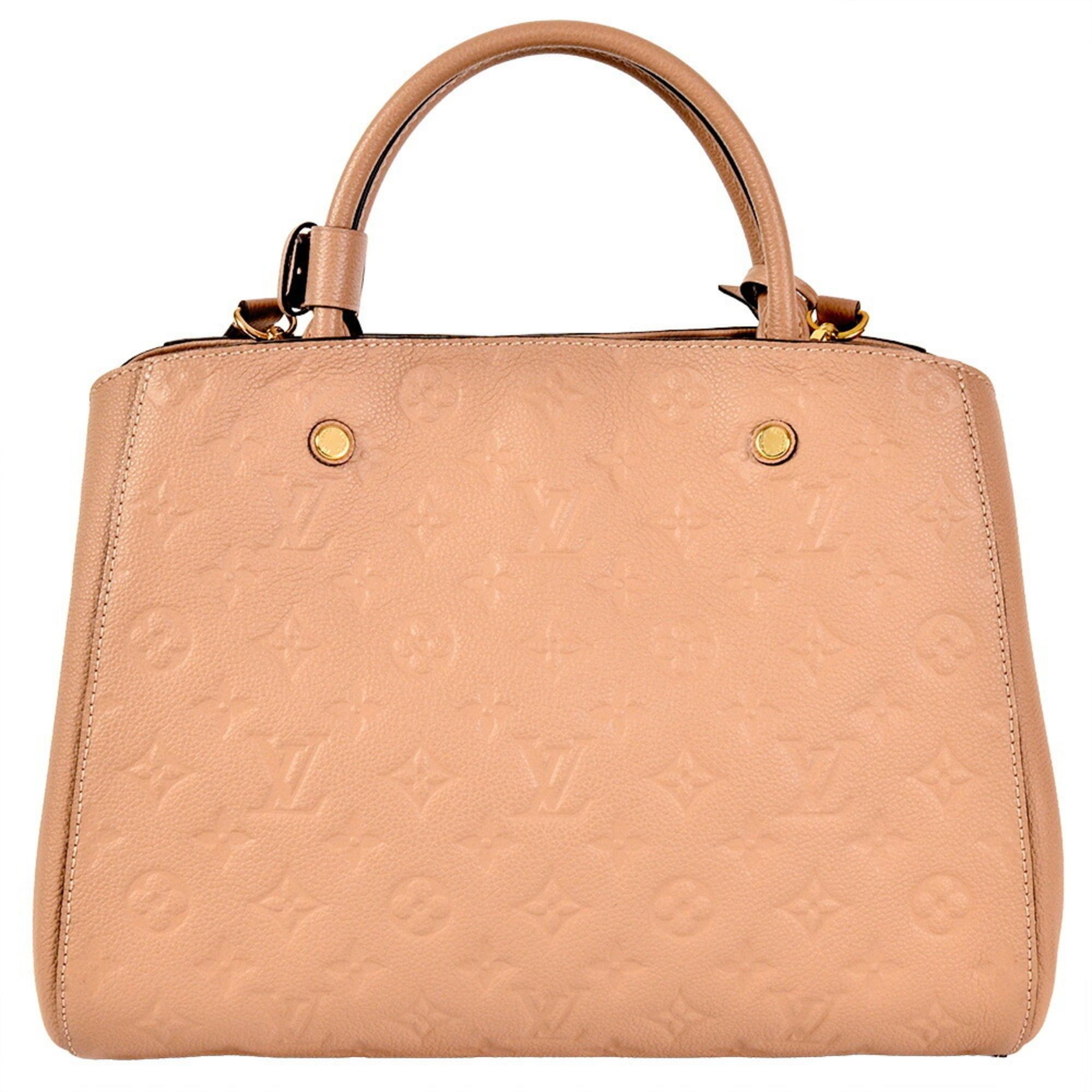 Louis Vuitton Louis Vuitton Montaigne MM Handbag Monogram Empreinte M41152 Dune Women's Size ONE SIZE - 4 Thumbnail