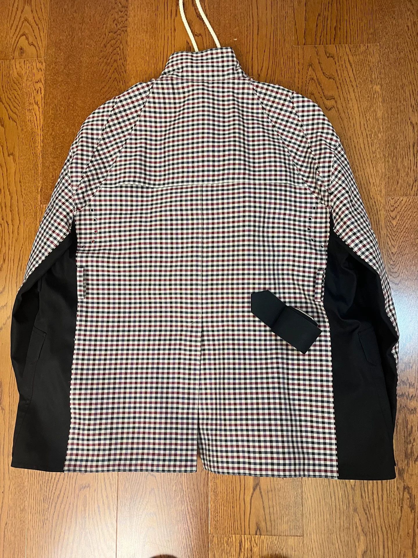 Celine old celine checkered drawstring jacket unisex Size US M / EU 48-50 / 2 - 2 Thumbnail