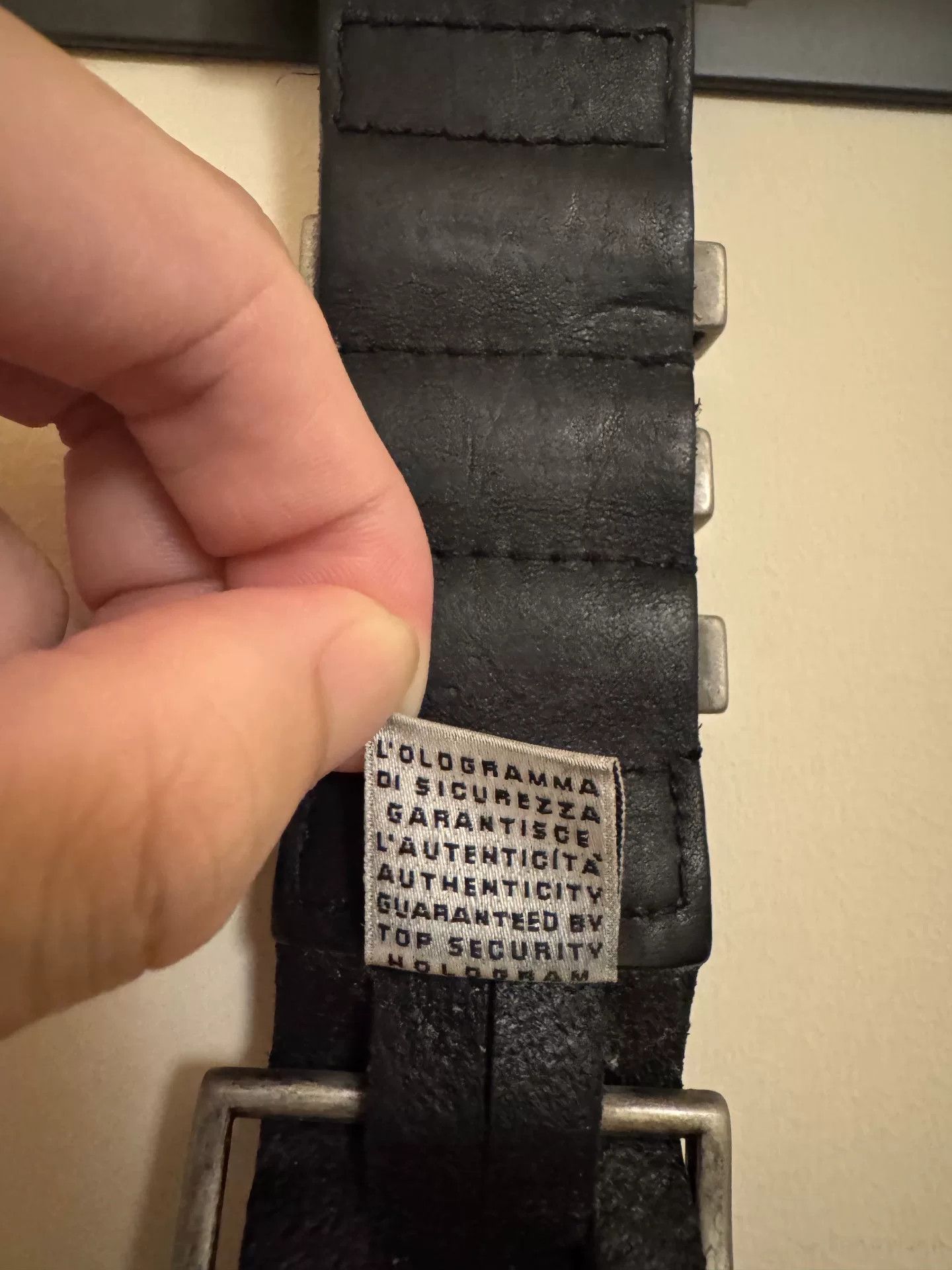 Dolce & Gabbana D&G Dolce&Gabbana Black Leather Belt Size ONE SIZE - 3 Thumbnail