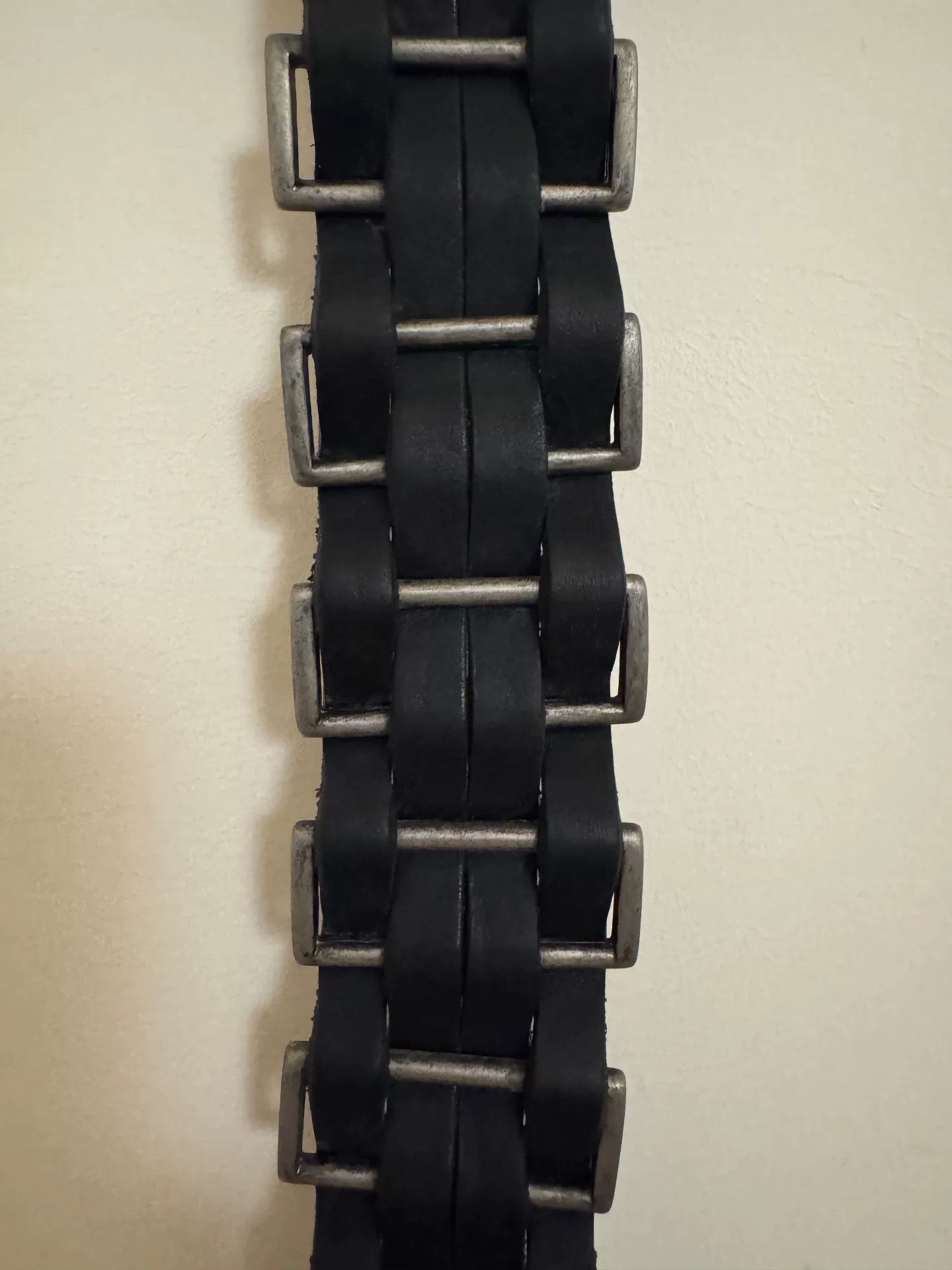 Dolce & Gabbana D&G Dolce&Gabbana Black Leather Belt Size ONE SIZE - 5 Thumbnail