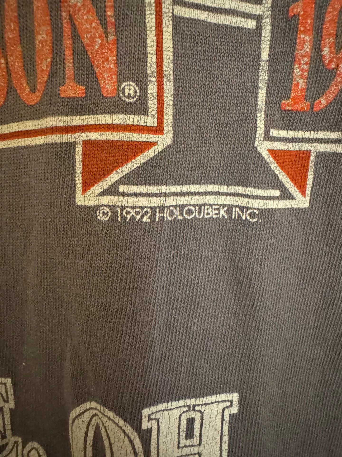 Vintage vintage harley davidson 1992 tee Size US L / EU 52-54 / 3 - 3 Thumbnail