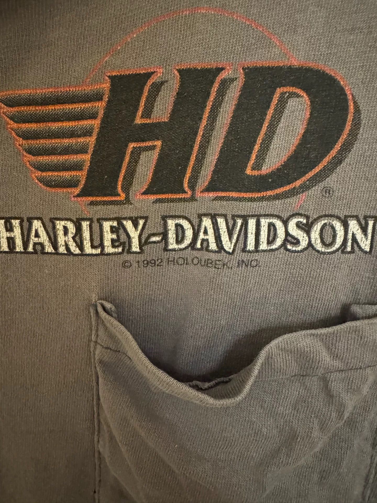 Vintage vintage harley davidson 1992 tee Size US L / EU 52-54 / 3 - 4 Thumbnail