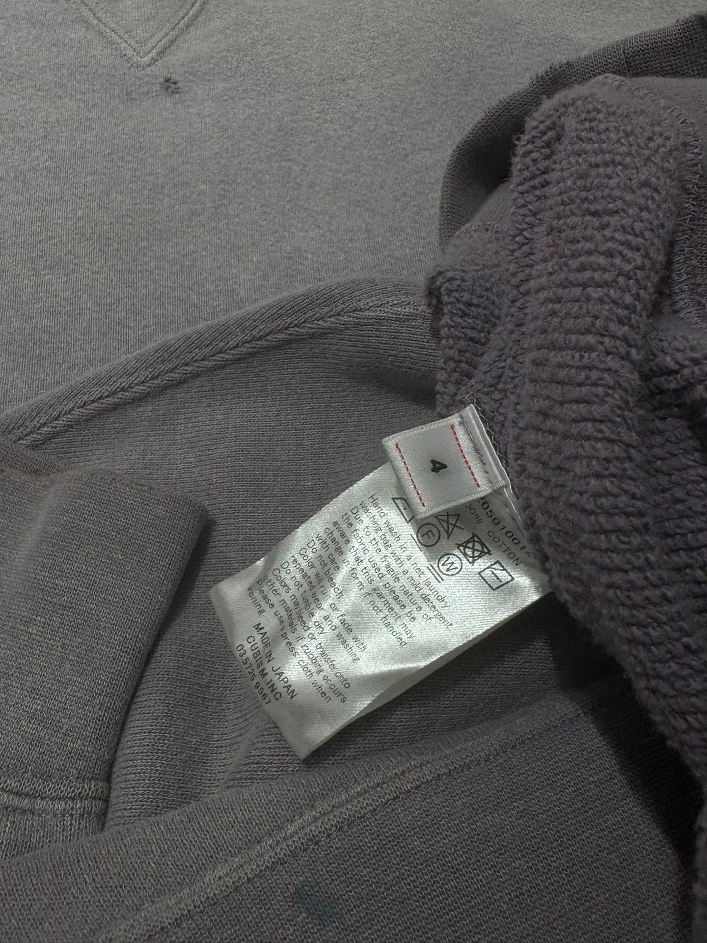 Visvim navy dyed oversized sweatshirt with details Size US M / EU 48-50 / 2 - 6 Thumbnail