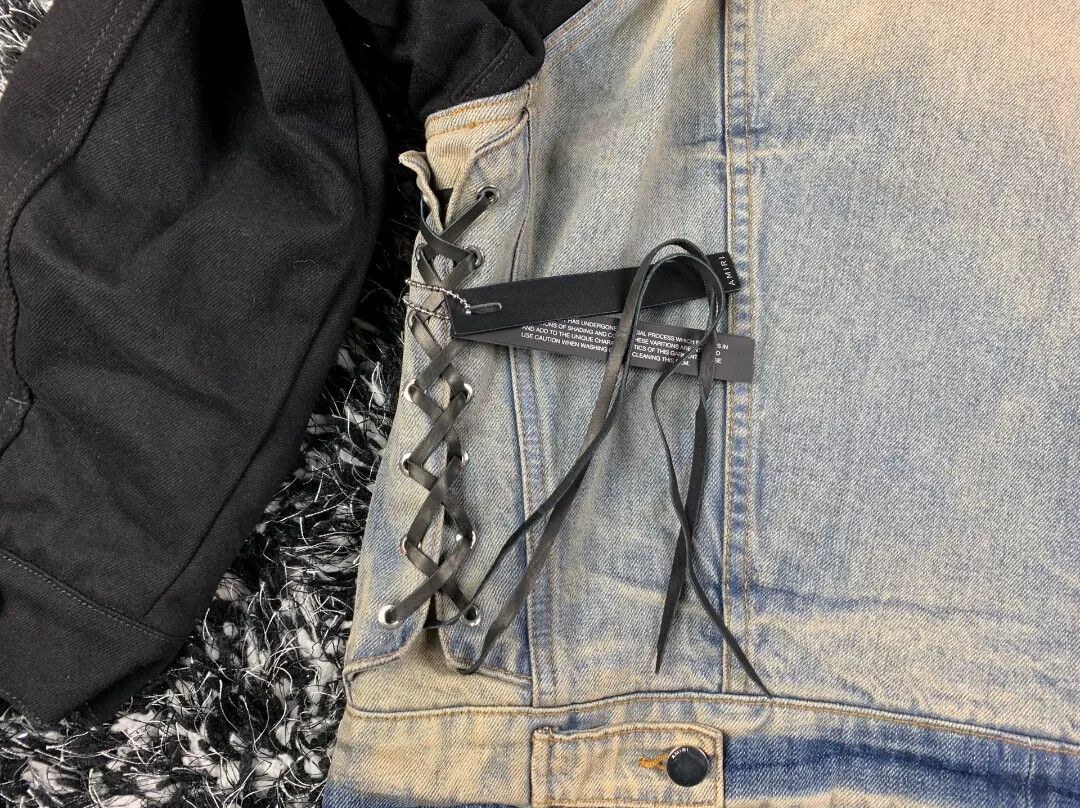 Amiri amiri two tone denim jacket for autumn Size XS / US 0-2 / IT 36-38 - 5 Thumbnail