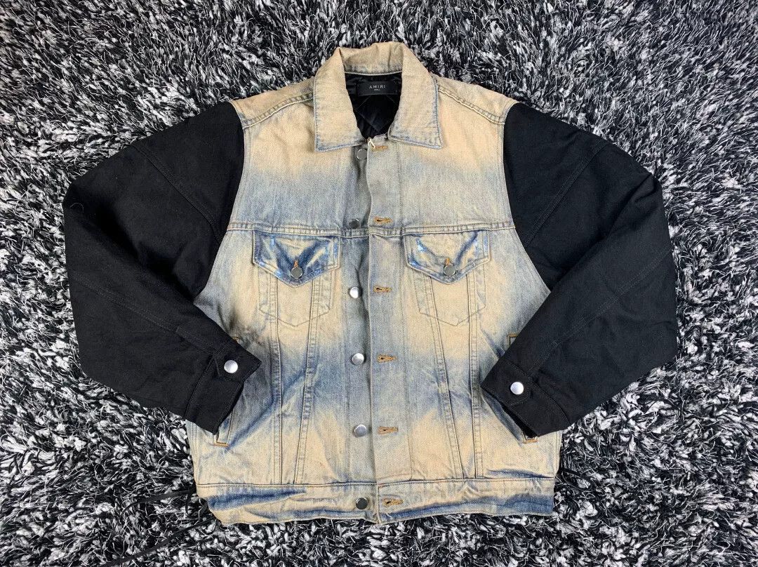 Amiri amiri two tone denim jacket for autumn Size XS / US 0-2 / IT 36-38 - 2 Thumbnail