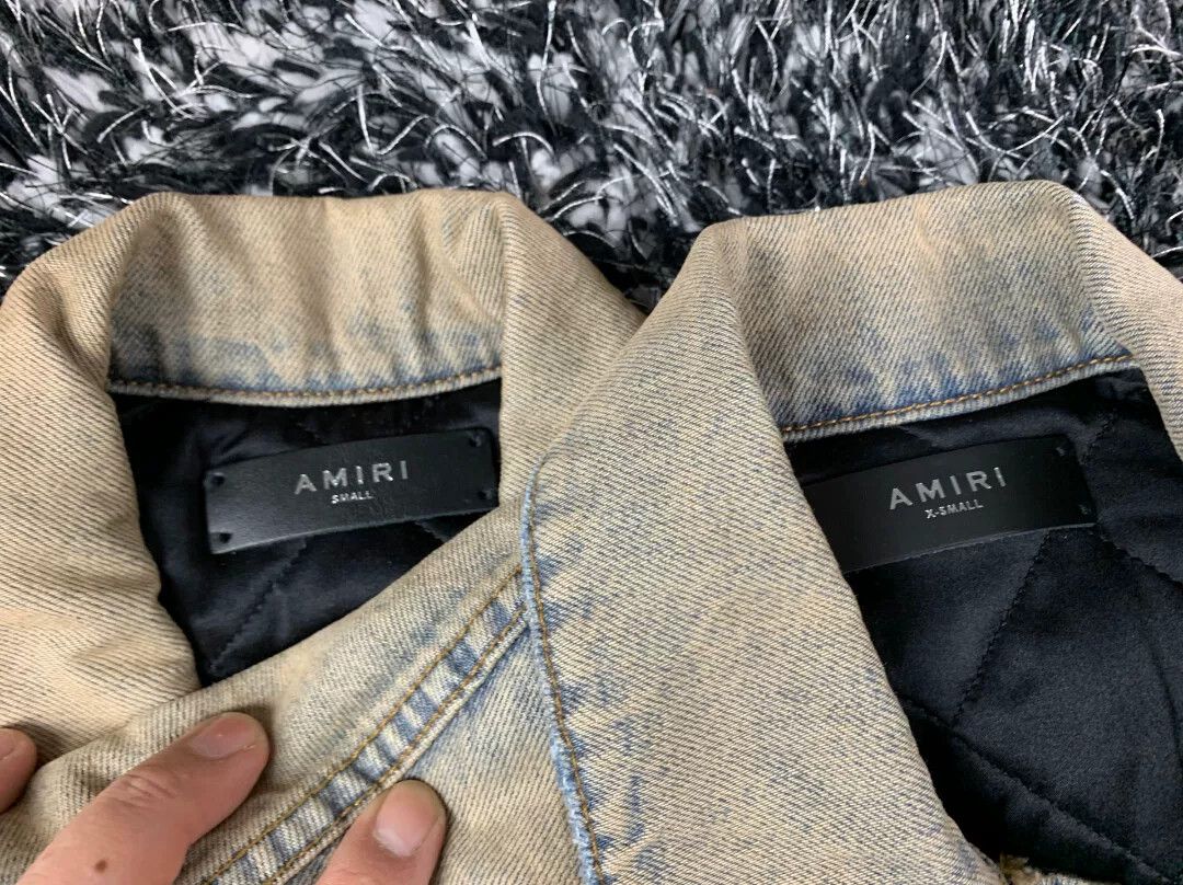 Amiri amiri two tone denim jacket for autumn Size XS / US 0-2 / IT 36-38 - 4 Thumbnail