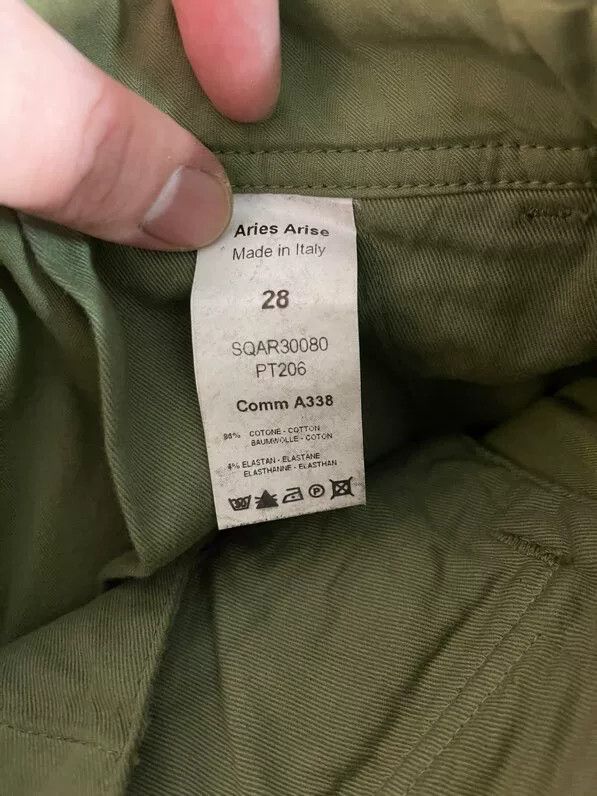 Aries olive green cargo pants from Aries brand Size US 28 / EU 44 - 6 Thumbnail