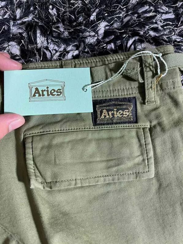 Aries olive green cargo pants from Aries brand Size US 28 / EU 44 - 4 Thumbnail