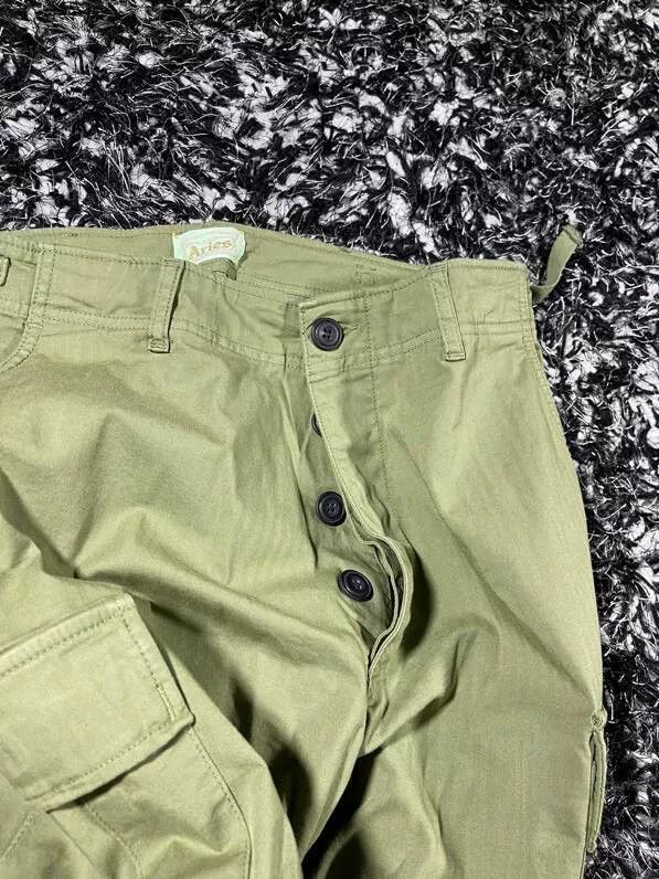 Aries olive green cargo pants from Aries brand Size US 28 / EU 44 - 5 Thumbnail