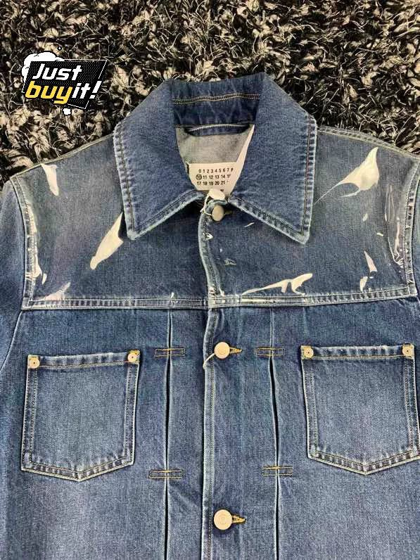 Maison Margiela maison margiela denim jacket with transparent details Size US M / EU 48-50 / 2 - 2 Thumbnail