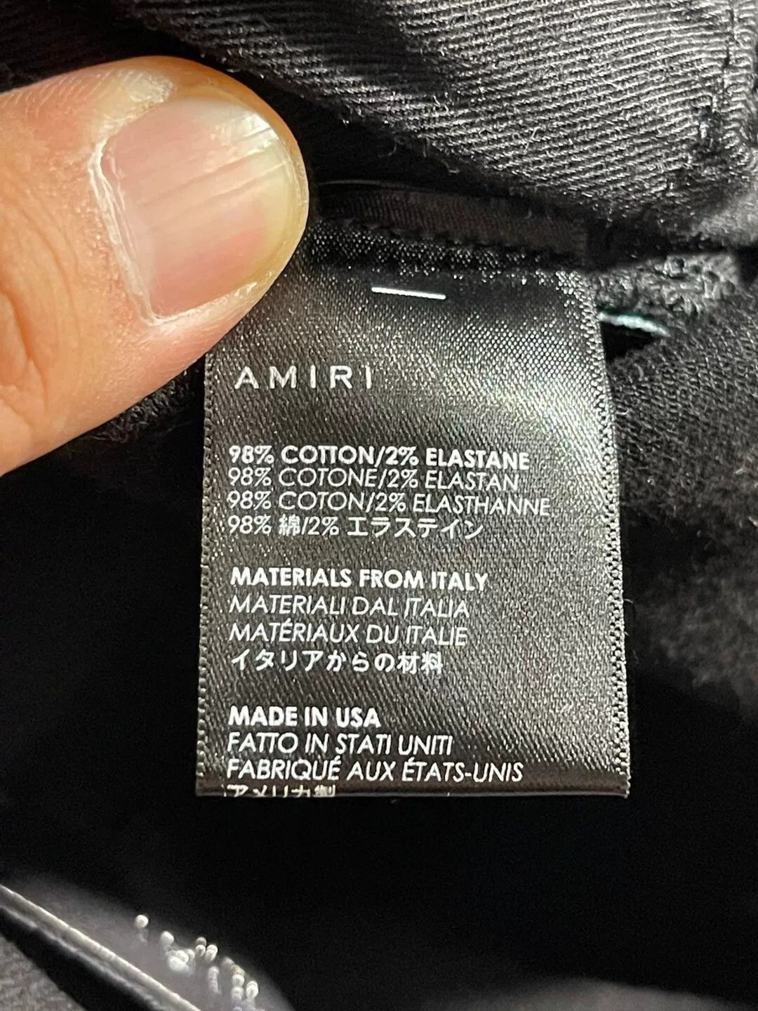 Amiri amiri watercolor half track jean Size US 30 / EU 46 - 8 Thumbnail