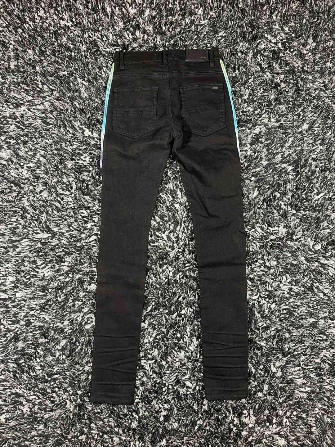 Amiri amiri watercolor half track jean Size US 30 / EU 46 - 2 Thumbnail