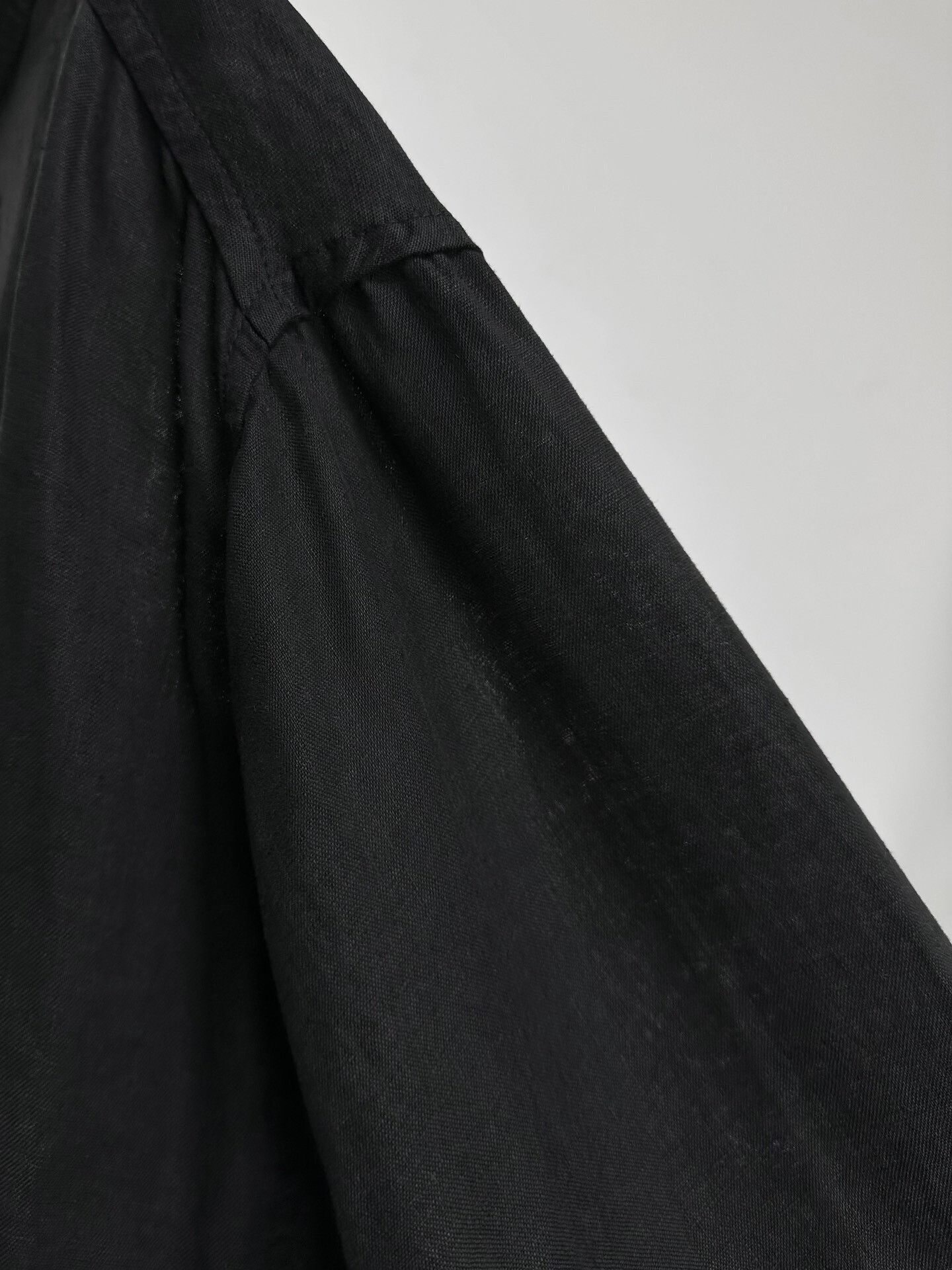 Casey Vidalenc black linen oversized coat Size US L / EU 52-54 / 3 - 6 Thumbnail