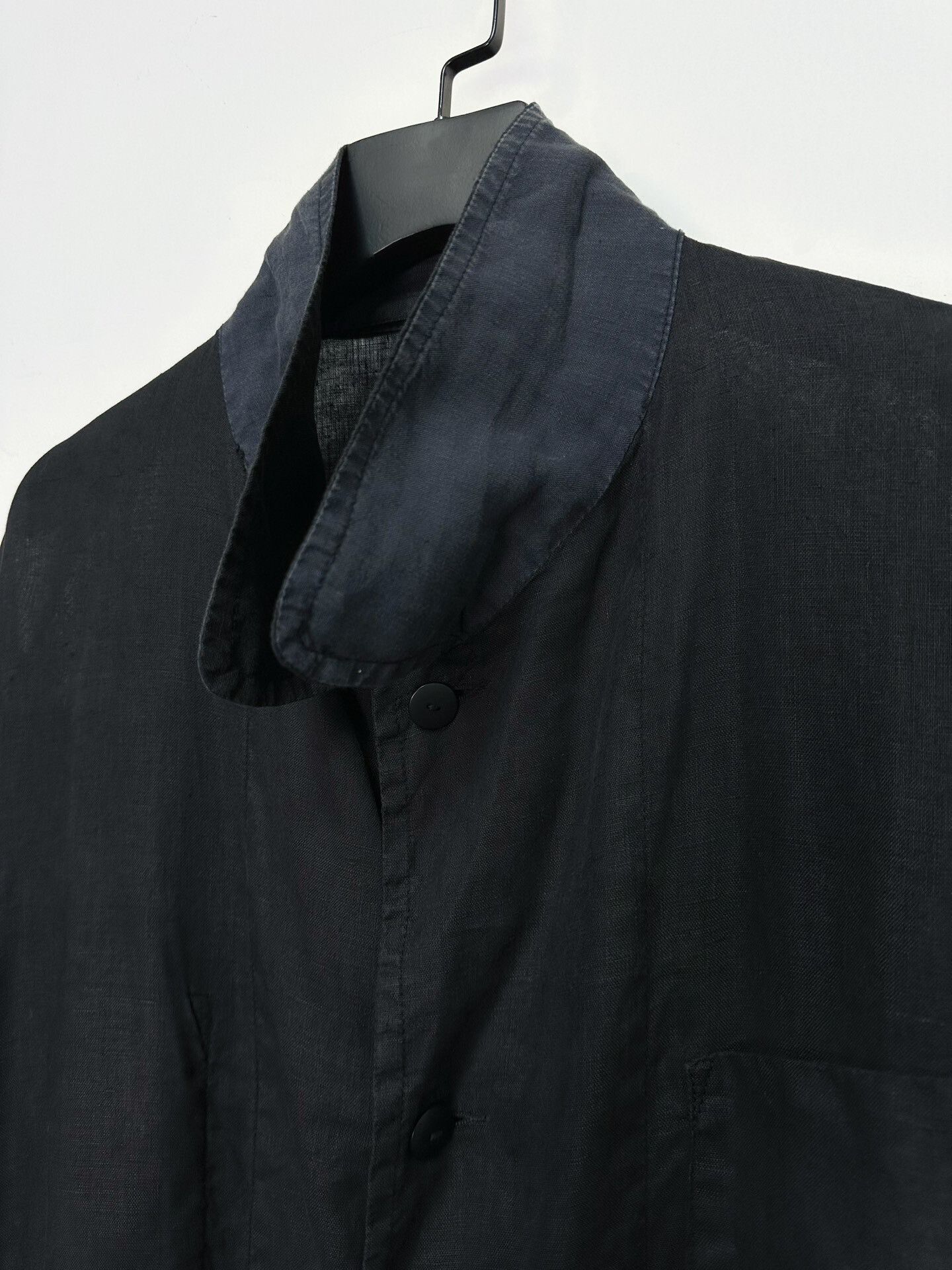 Casey Vidalenc black linen oversized coat Size US L / EU 52-54 / 3 - 5 Thumbnail