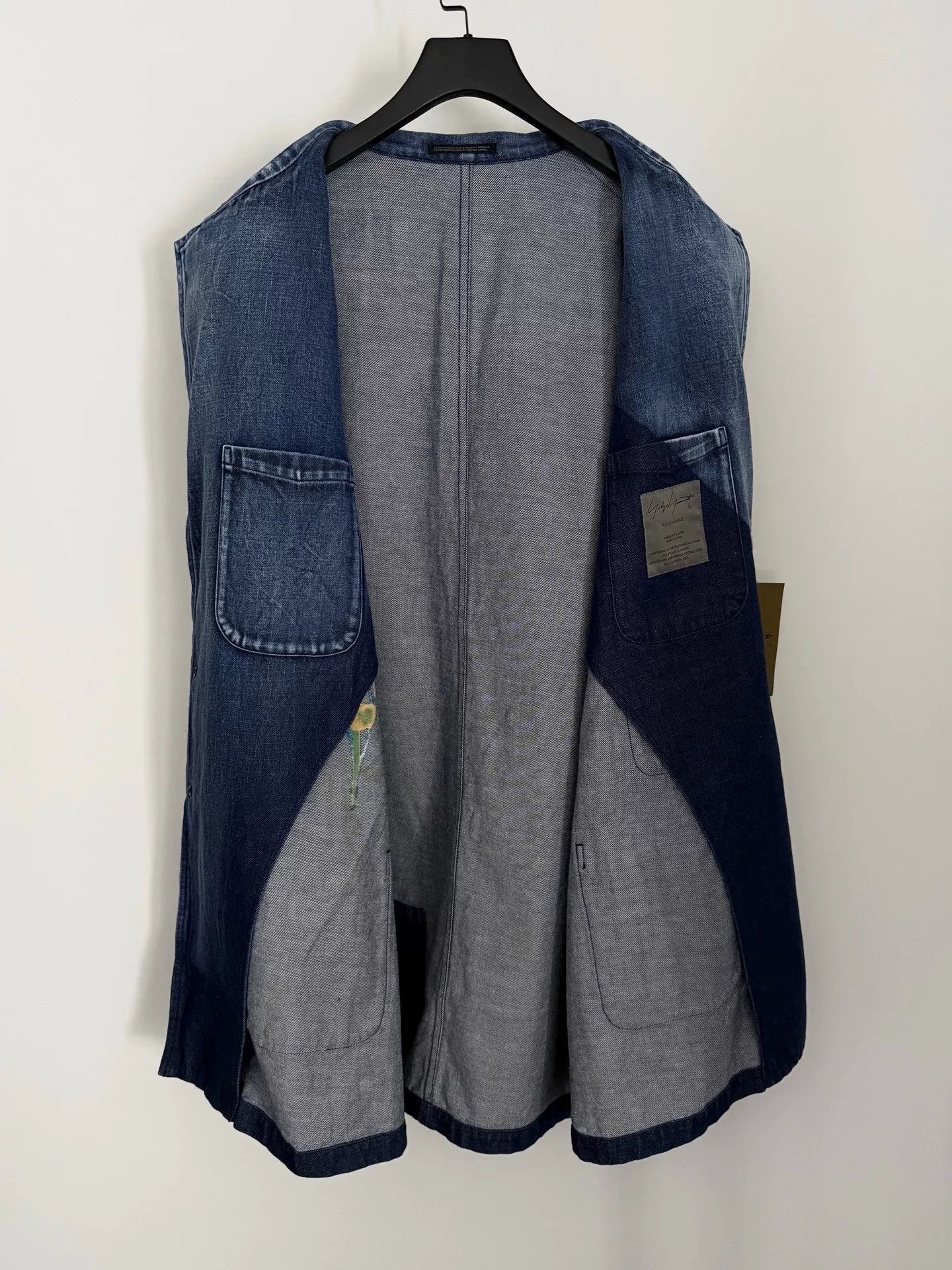 Yohji Yamamoto yohji yamamoto denim jacket with floral design Size US L / EU 52-54 / 3 - 3 Thumbnail