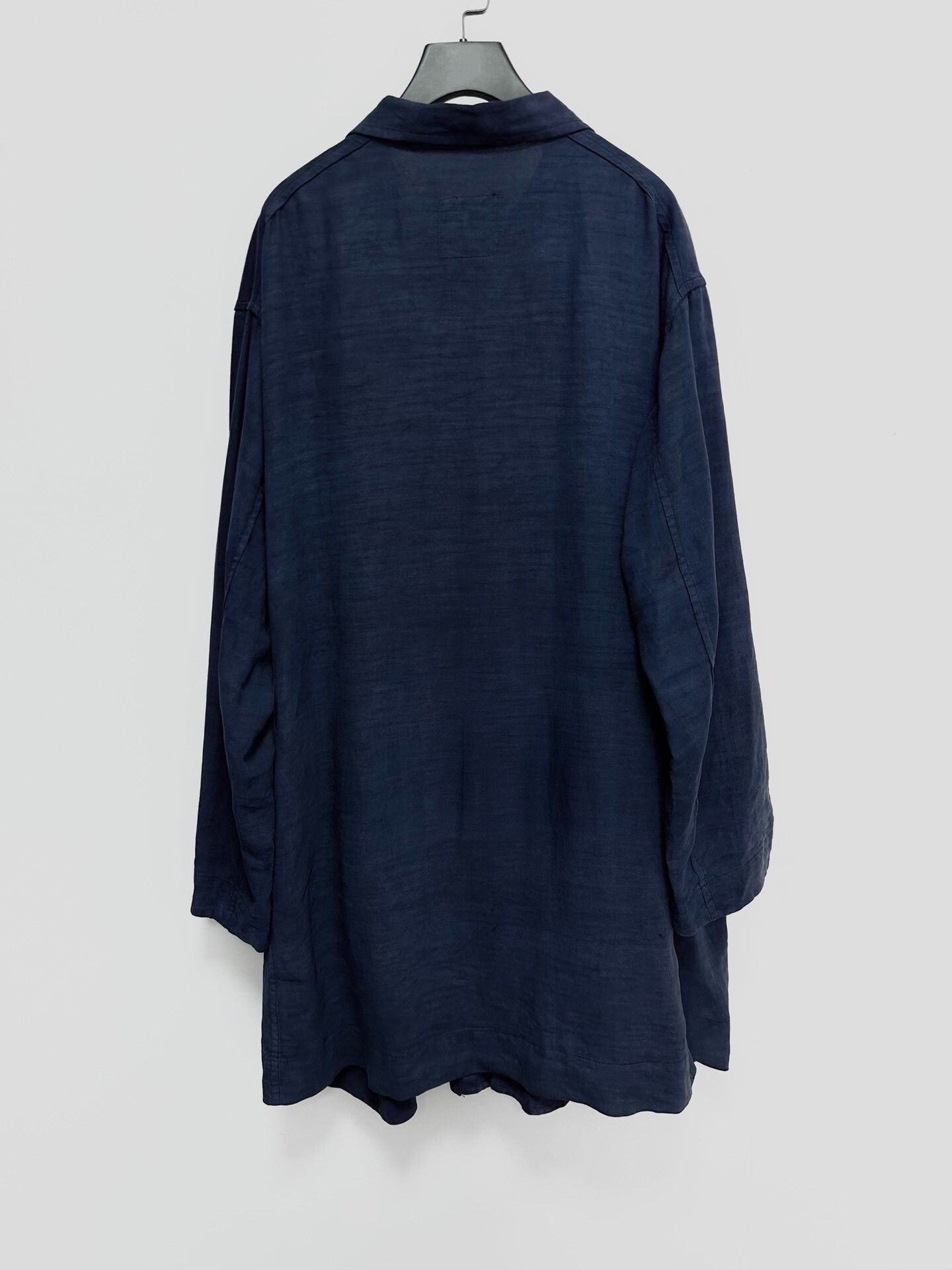 Casey Vidalenc blue dyed linen coat by VIDALENC Size US XXL / EU 58 / 5 - 2 Thumbnail