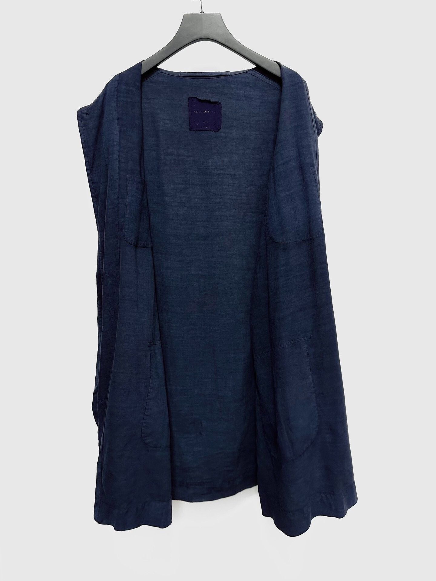 Casey Vidalenc blue dyed linen coat by VIDALENC Size US XXL / EU 58 / 5 - 4 Thumbnail