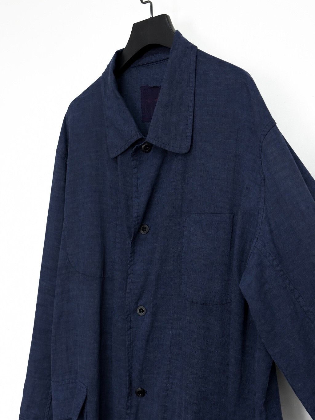 Casey Vidalenc blue dyed linen coat by VIDALENC Size US XXL / EU 58 / 5 - 5 Thumbnail