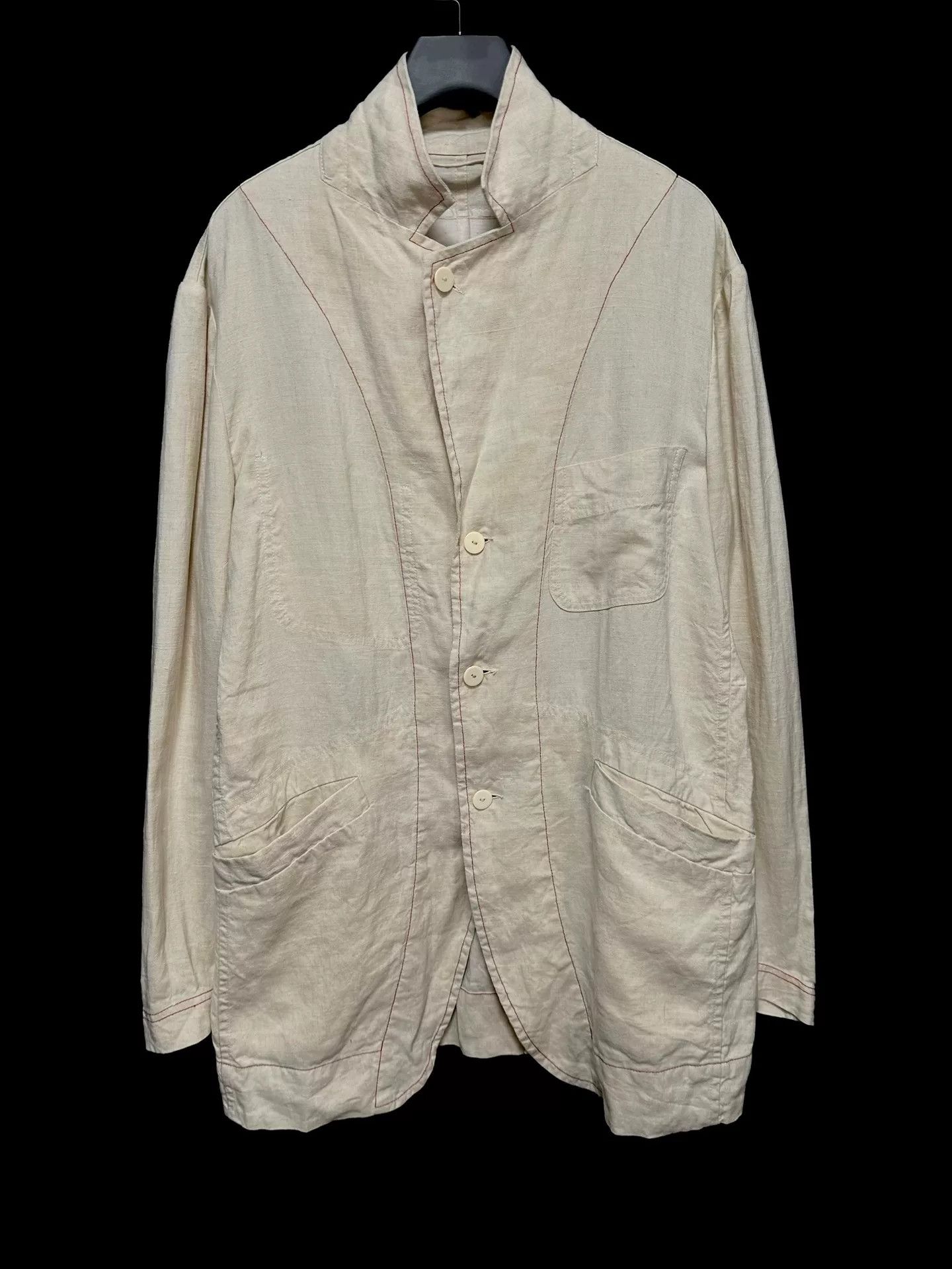 Casey Vidalenc linen jacket dyed with red tea Size US L / EU 52-54 / 3 - 2 Thumbnail