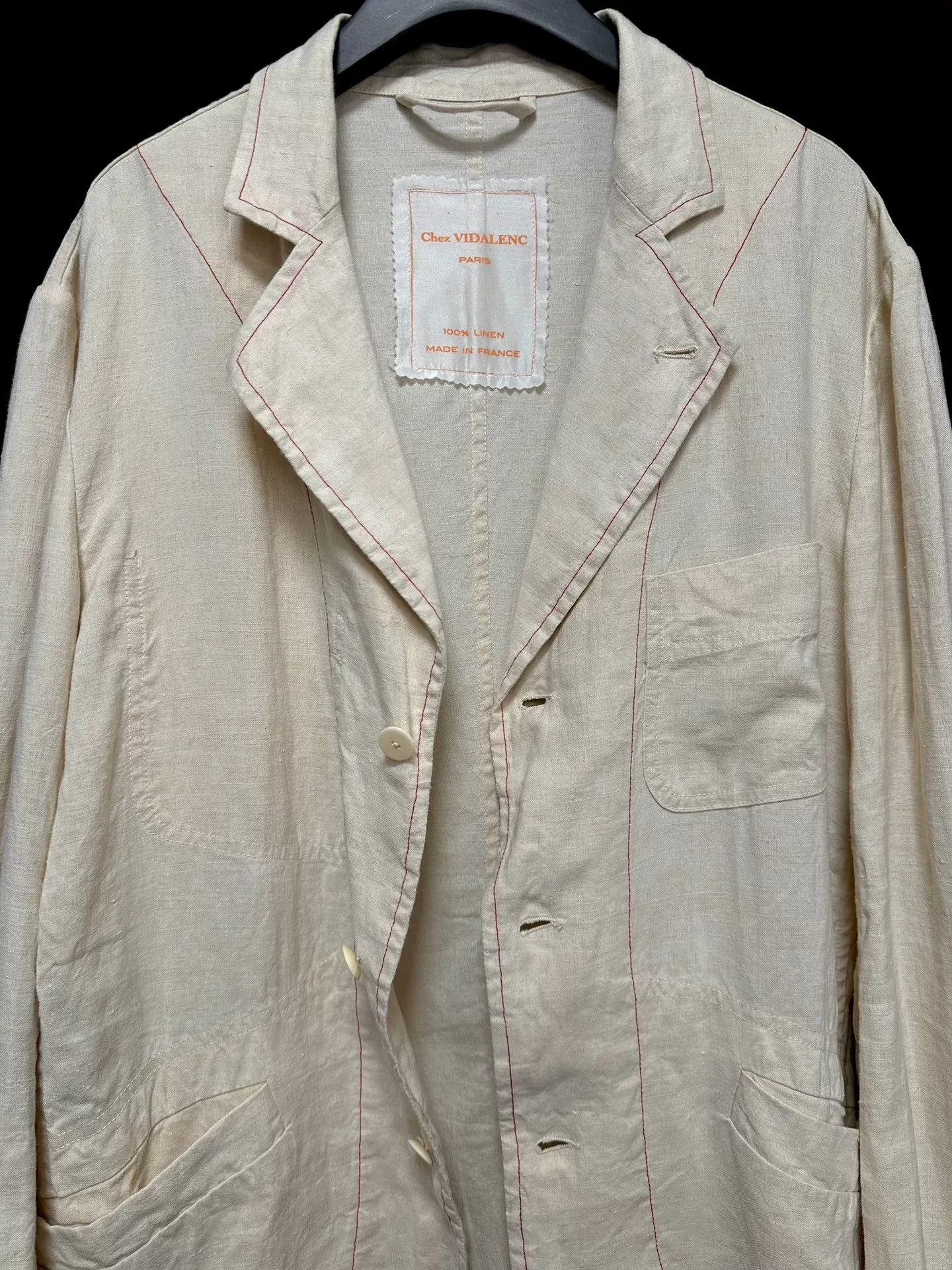 Casey Vidalenc linen jacket dyed with red tea Size US L / EU 52-54 / 3 - 8 Thumbnail