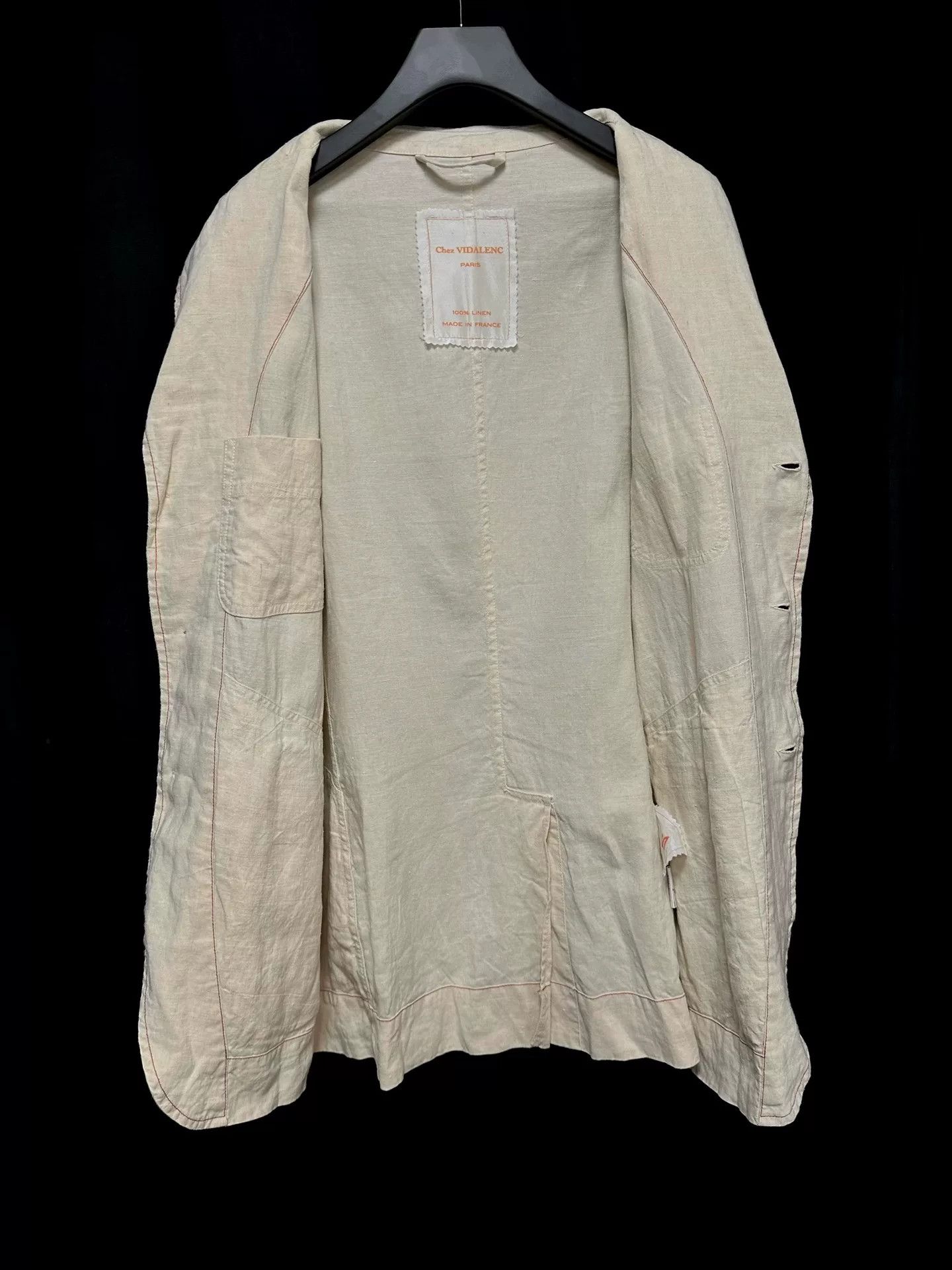 Casey Vidalenc linen jacket dyed with red tea Size US L / EU 52-54 / 3 - 3 Thumbnail