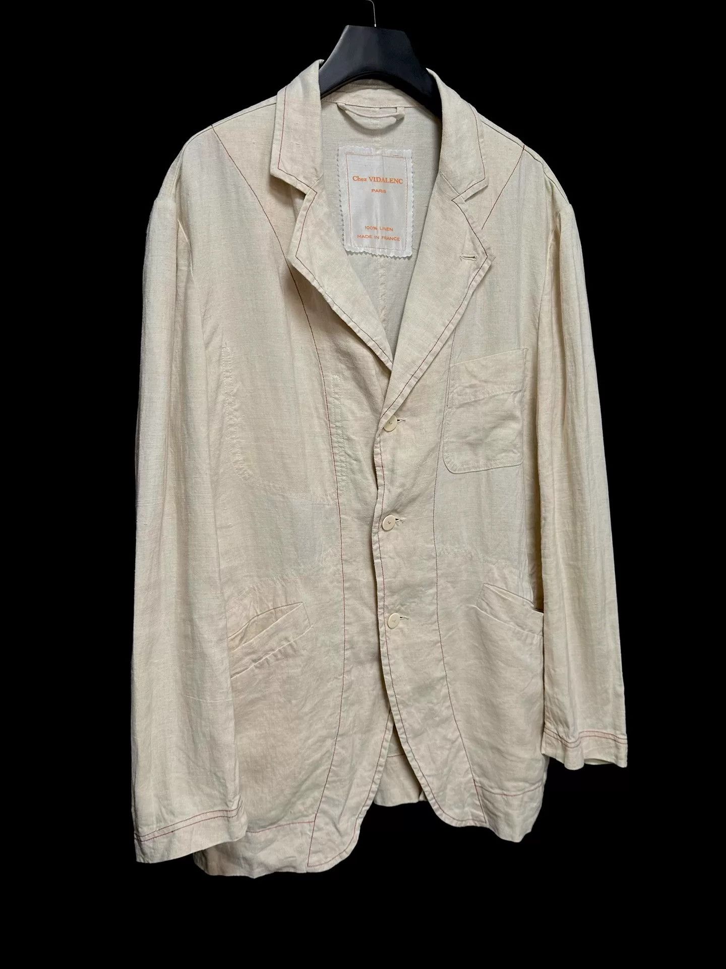Casey Vidalenc linen jacket dyed with red tea Size US L / EU 52-54 / 3 - 4 Thumbnail